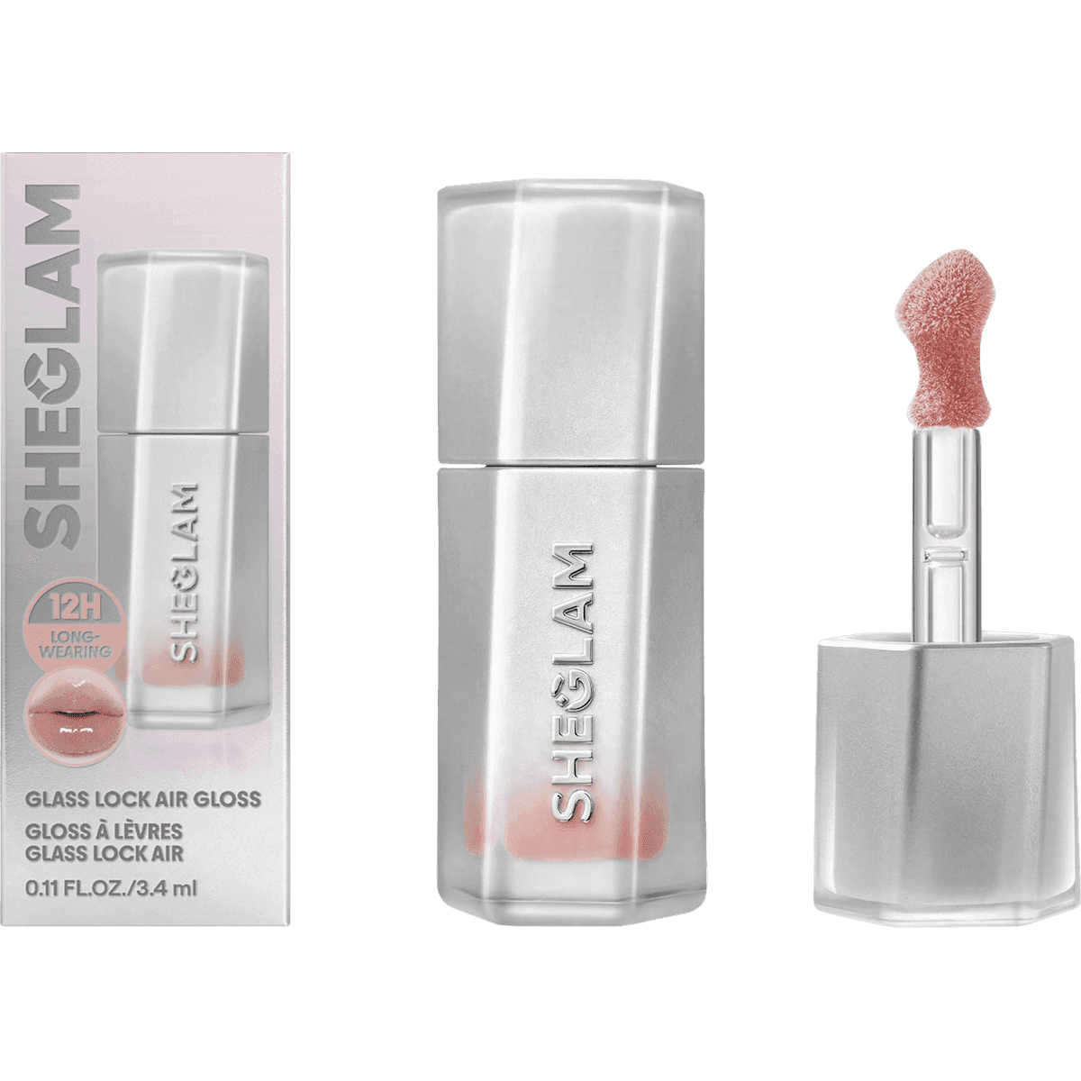 SHEGLAM Gloss Glass Lock Air 011 Born Ready, 3,4 ml — produit allemand authentique au Maroc