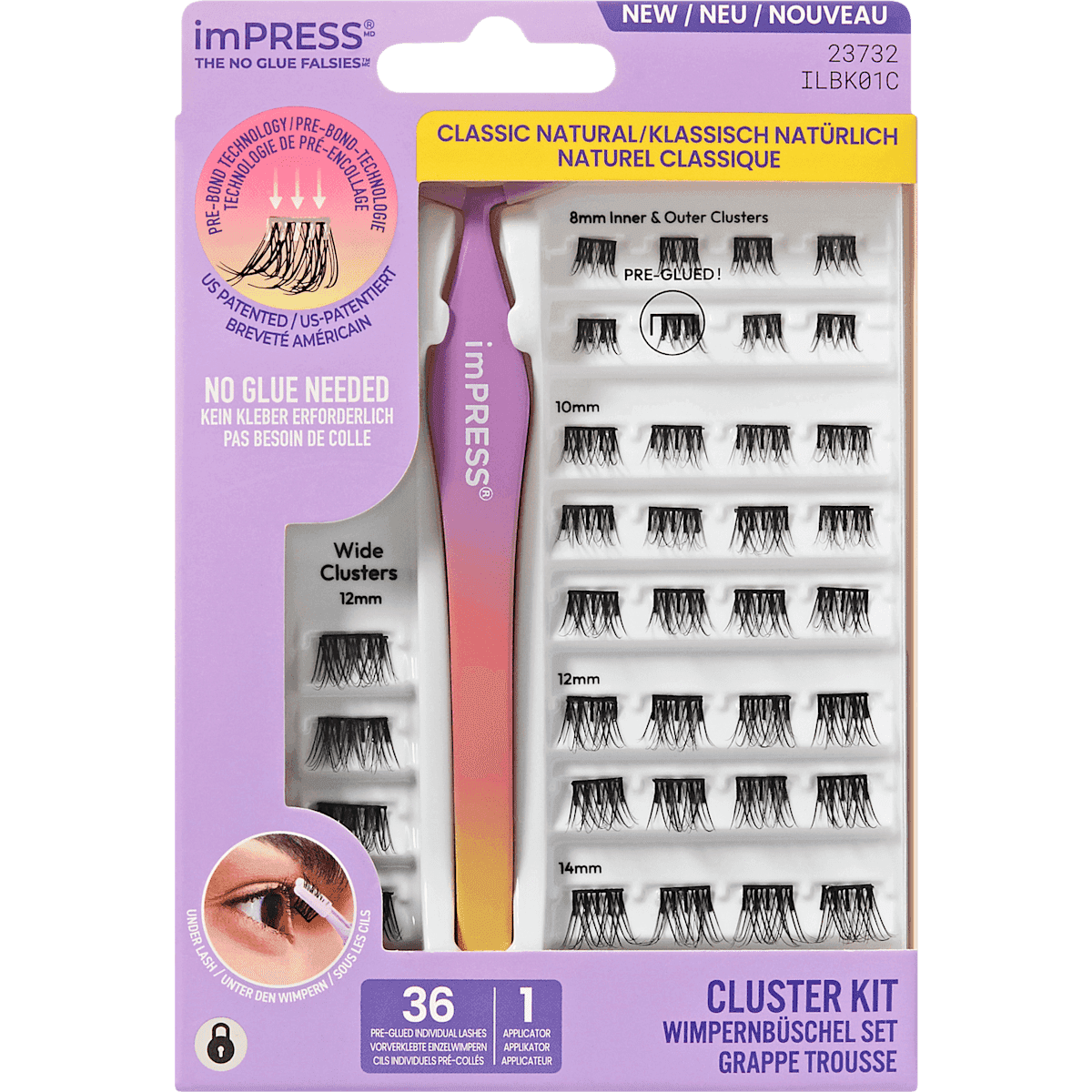 KISS Faux cils Set imPRESS Press-on Falsies Kit 01, 1 pièce — produit allemand authentique au Maroc