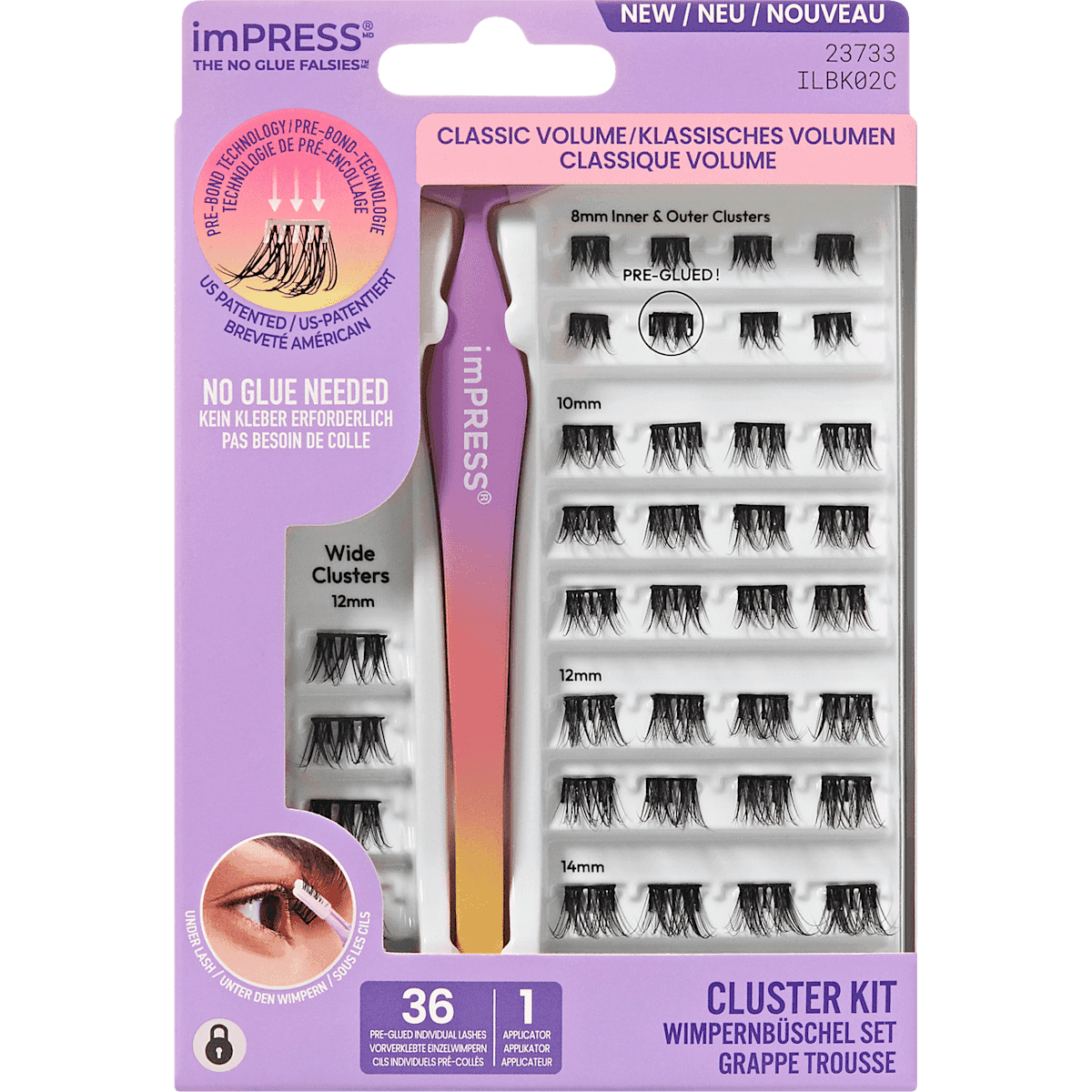 KISS Faux cils Set imPRESS Press-on Falsies Kit 02, 1 pièce — produit allemand authentique au Maroc