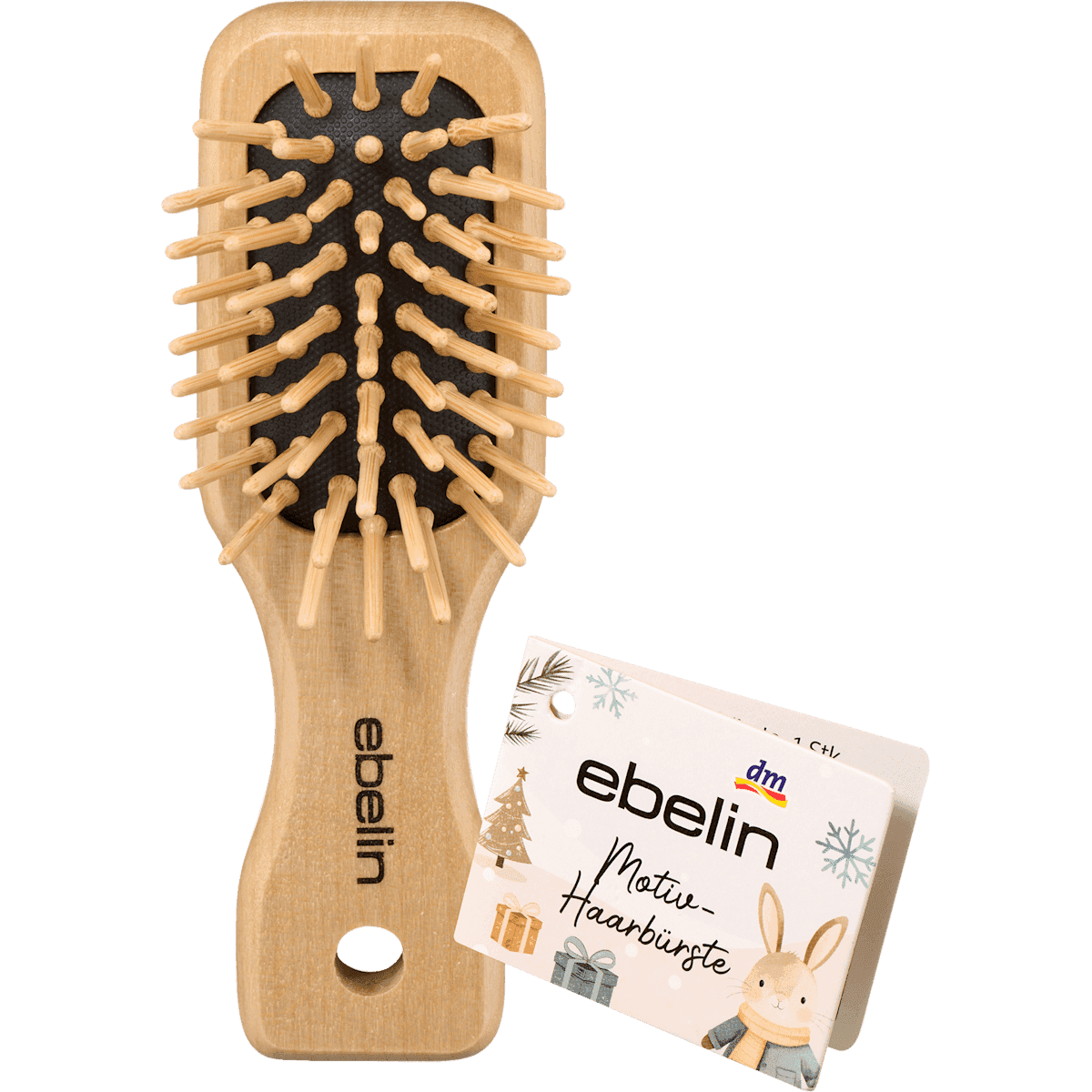 ebelin brosse paddle en bois, 1 pièce — produit allemand authentique au Maroc