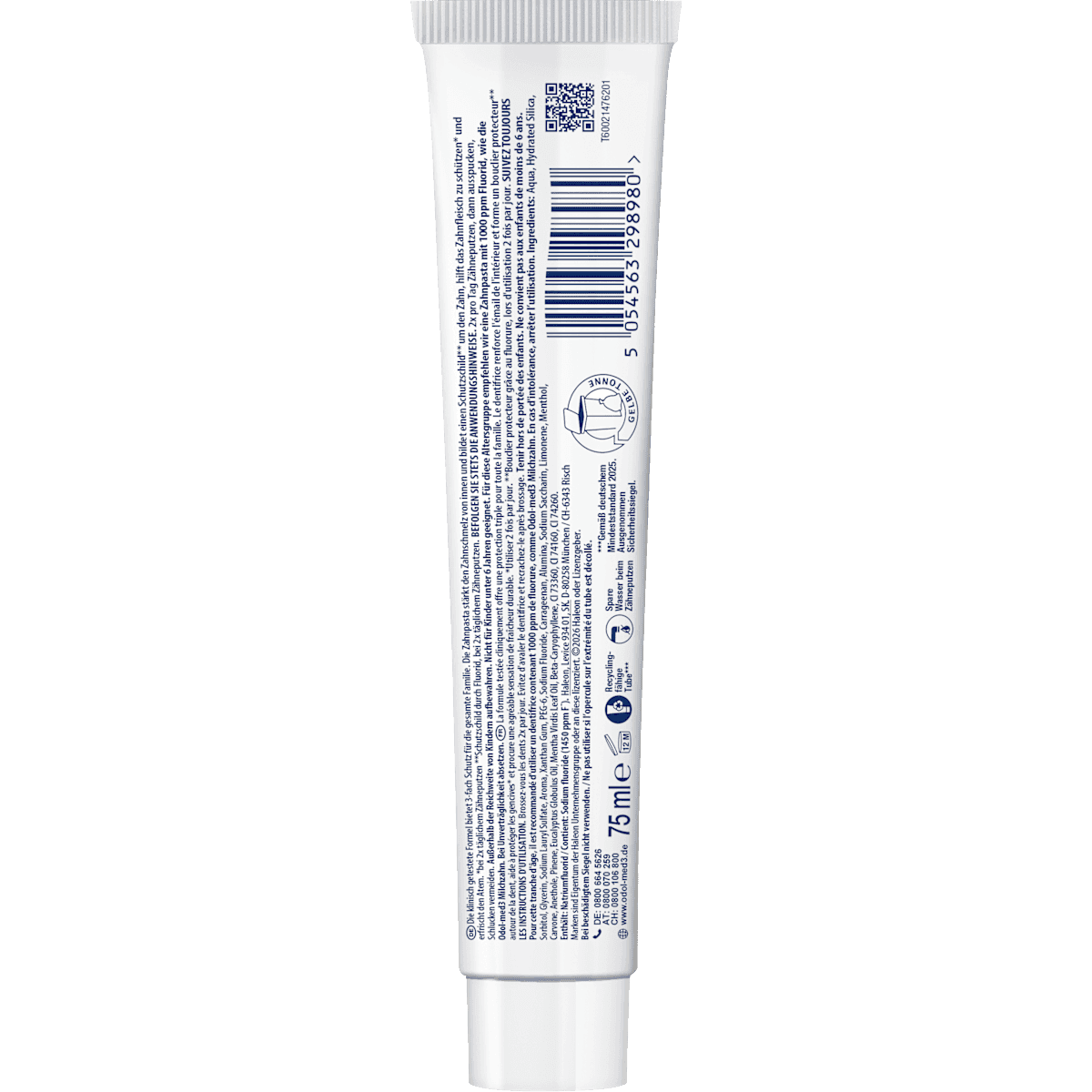 Odol med 3 Dentifrice Original, 75 ml (Odol med 3 Zahnpasta Original, 75 ml) — منتج ألماني أصلي في المغرب