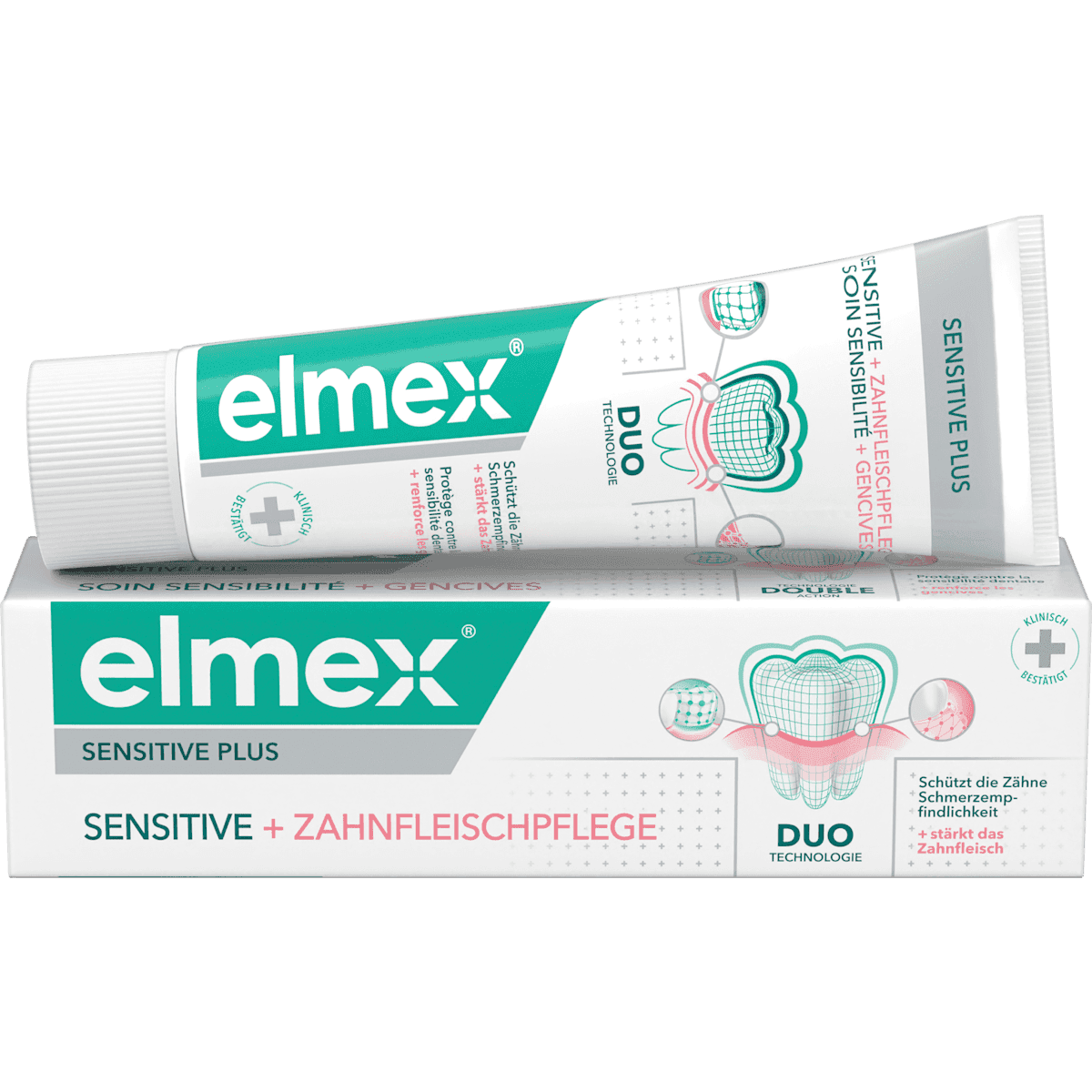 elmex Dentifrice Sensitive Plus soin des gencives, 75 ml — منتج ألماني أصلي في المغرب