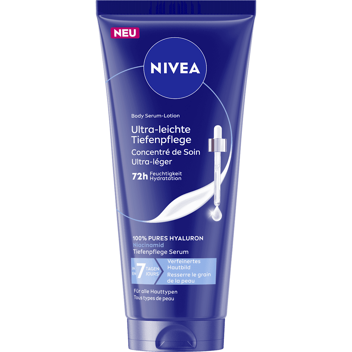 NIVEA body lotion Body Serum Lotion Skin Refin, 200 ml (NIVEA Bodylotion Body Serum Lotion Skin Refin, 200 ml) — authentic German product in Morocco
