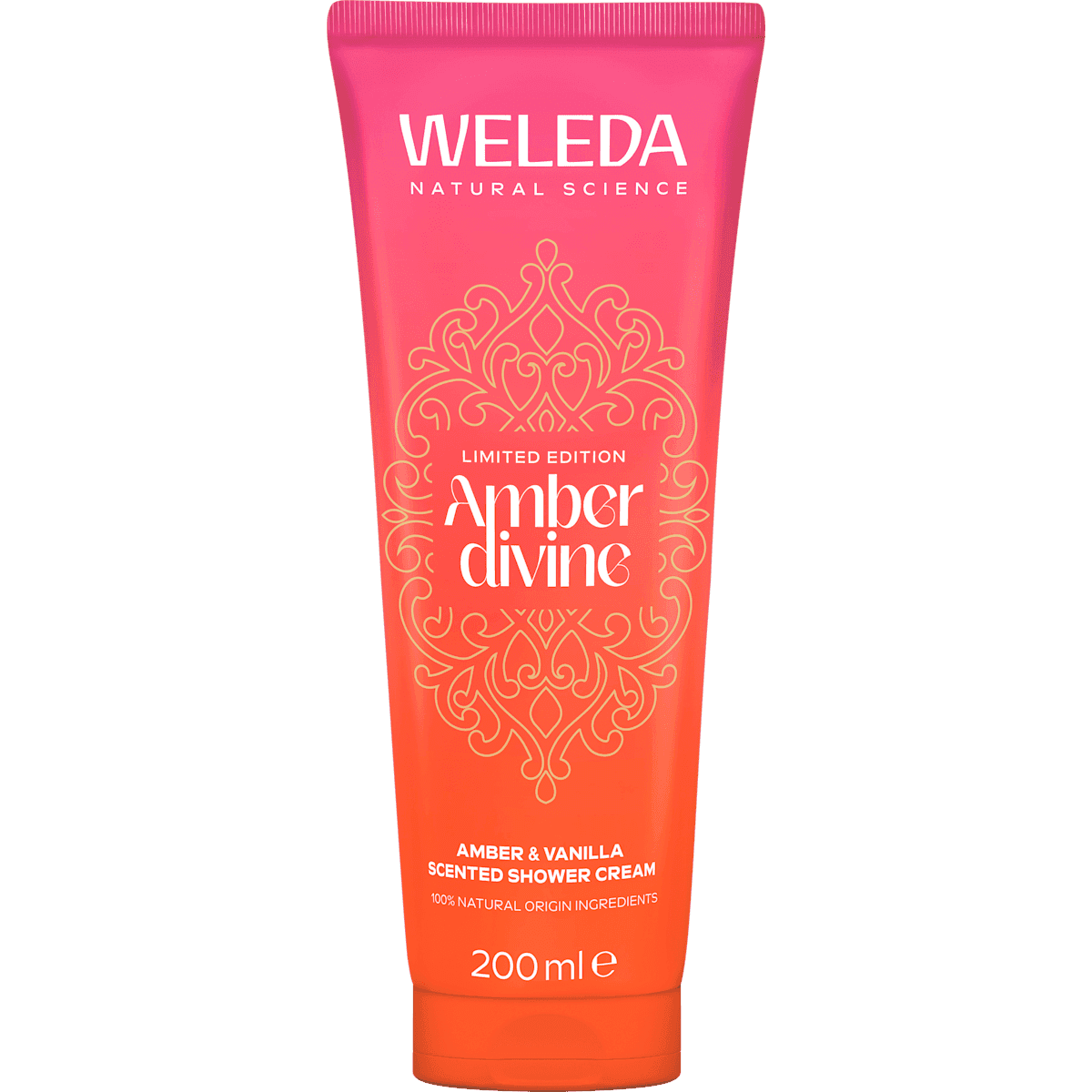 Weleda shower cream Amber divine, 200 ml (Weleda Duschcreme Amber divine, 200 ml) — authentic German product in Morocco
