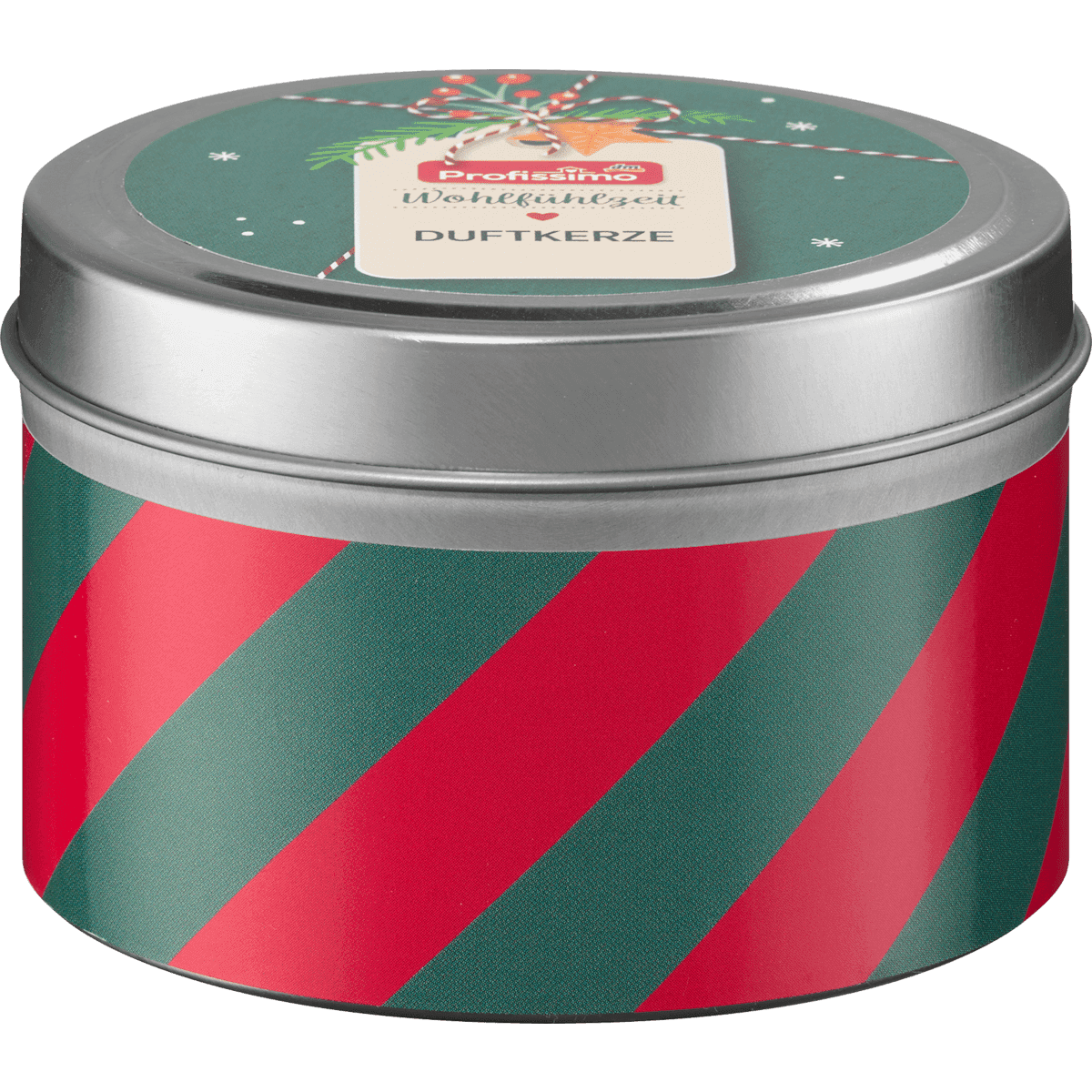 Profissimo Bougie scented "Vanilla Almond" 52/80 mm in Metalldose, 1 pc — authentic German product in Morocco