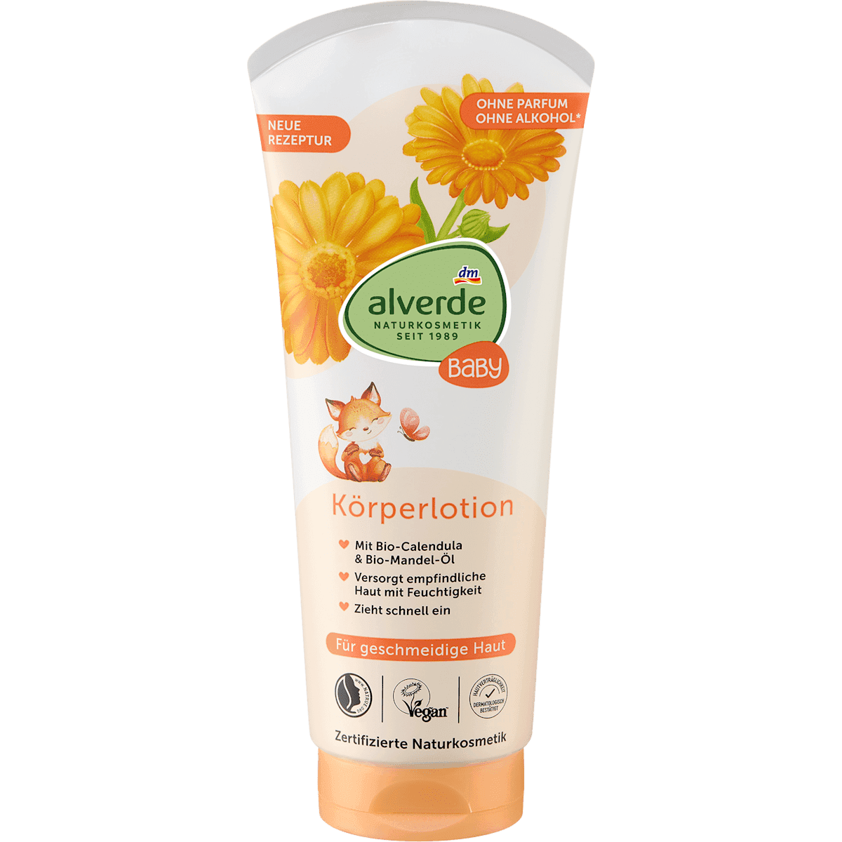 alverde BABY Bébé Lait corporel, 200 ml — produit allemand authentique au Maroc