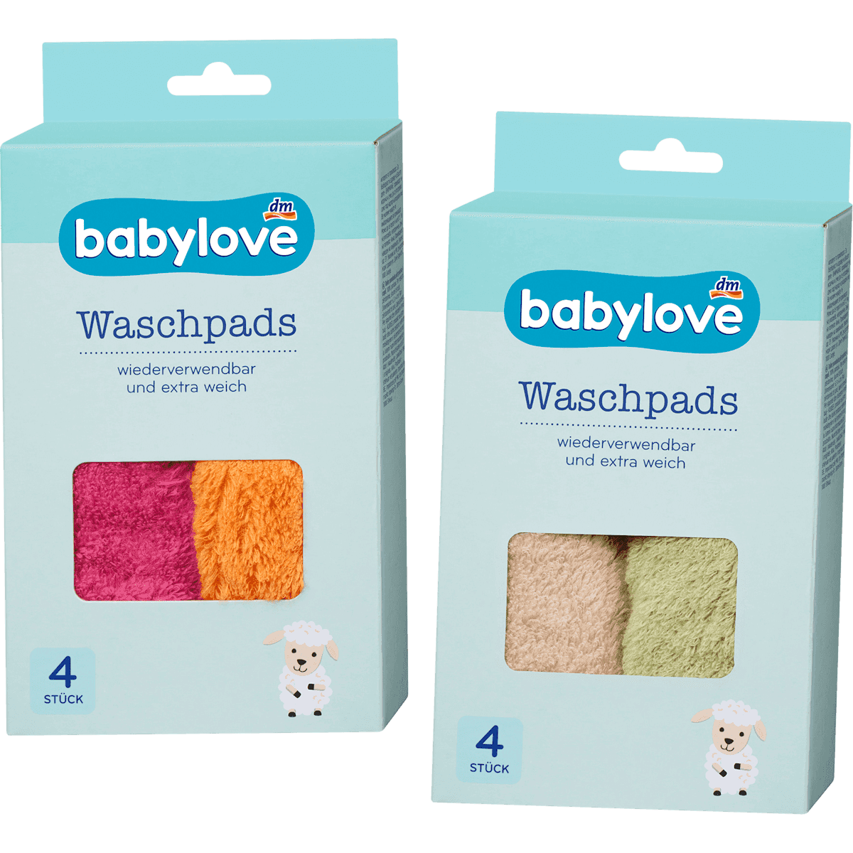 Babylove disques lavables multicolore, 4 pièces — produit allemand authentique au Maroc