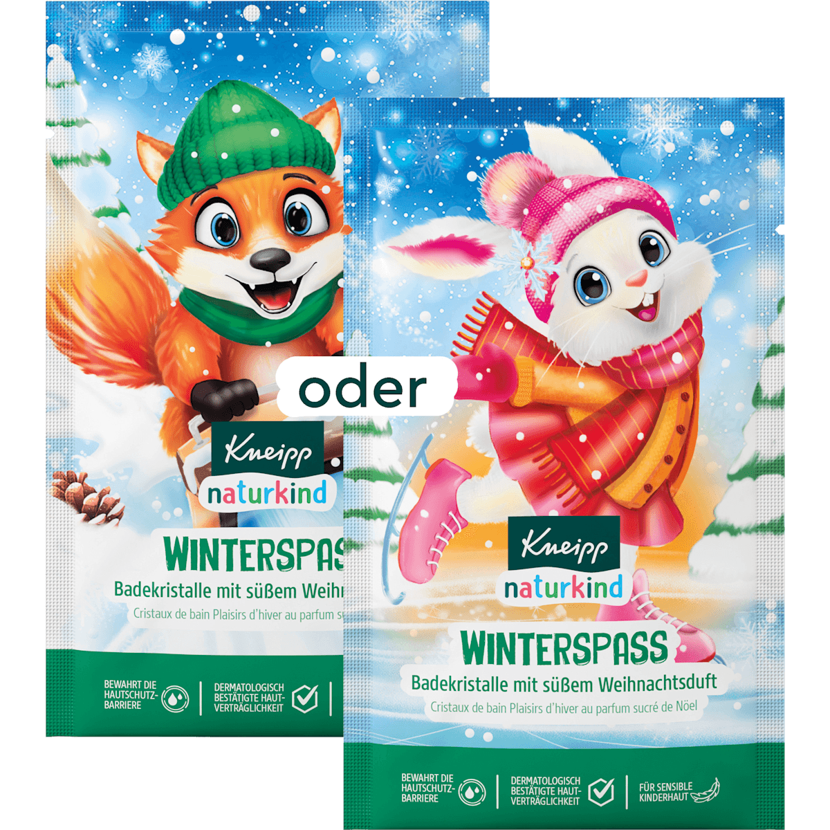 Kneipp Naturkind Enfant Bain moussant Cristaux de bain Winterspaß, 40 g — produit allemand authentique au Maroc