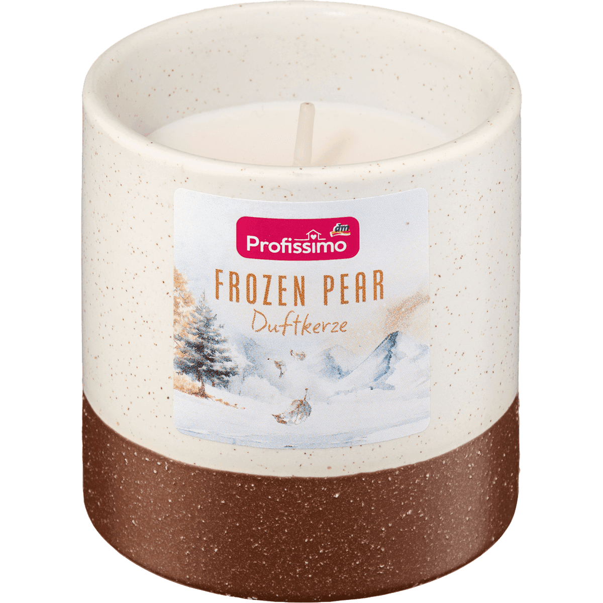 Profissimo Bougie scented in glass Frozen Pear, 1 pc (Profissimo Duftkerze im Glas Frozen Pear, 1 St) — authentic German product in Morocco