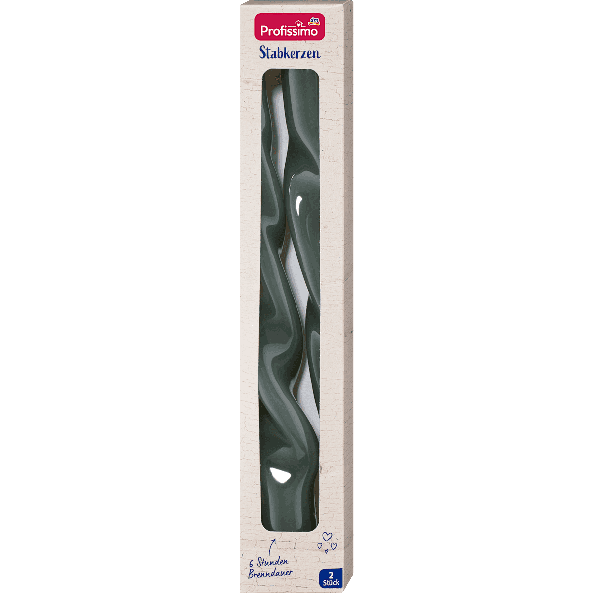 Profissimo Bougies long gedreht, 2 pcs (Profissimo Stabkerzen gedreht, 2 St) — authentic German product in Morocco