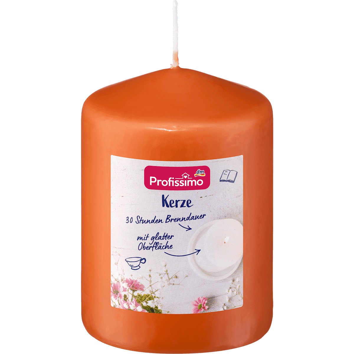 Profissimo Stumpenkerze 100/70 D. orange, 1 pc — authentic German product in Morocco