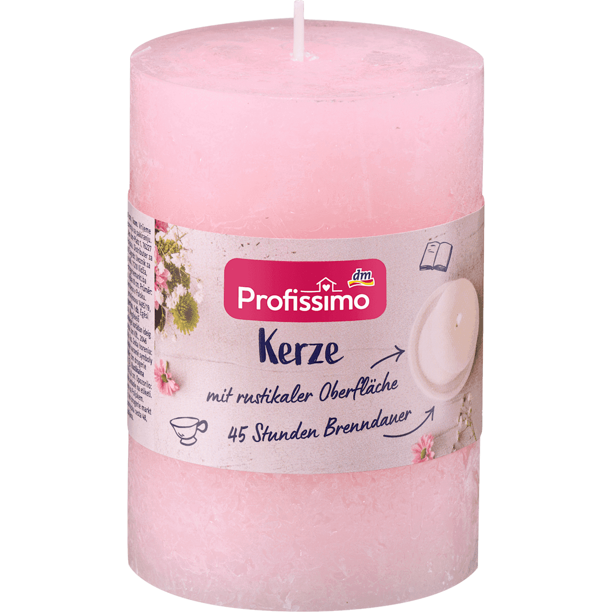Profissimo Bougie rustique 100/68 rose, 1 pièce (Profissimo Rustikkerze 100/68 Rosa, 1 St) — produit allemand authentique au Maroc