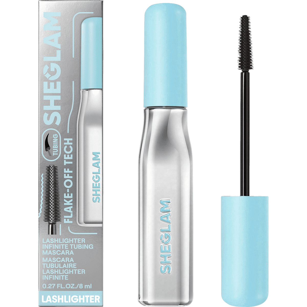 SHEGLAM Mascara Lashlighter Infinite Tubing Black, 8 ml — produit allemand authentique au Maroc