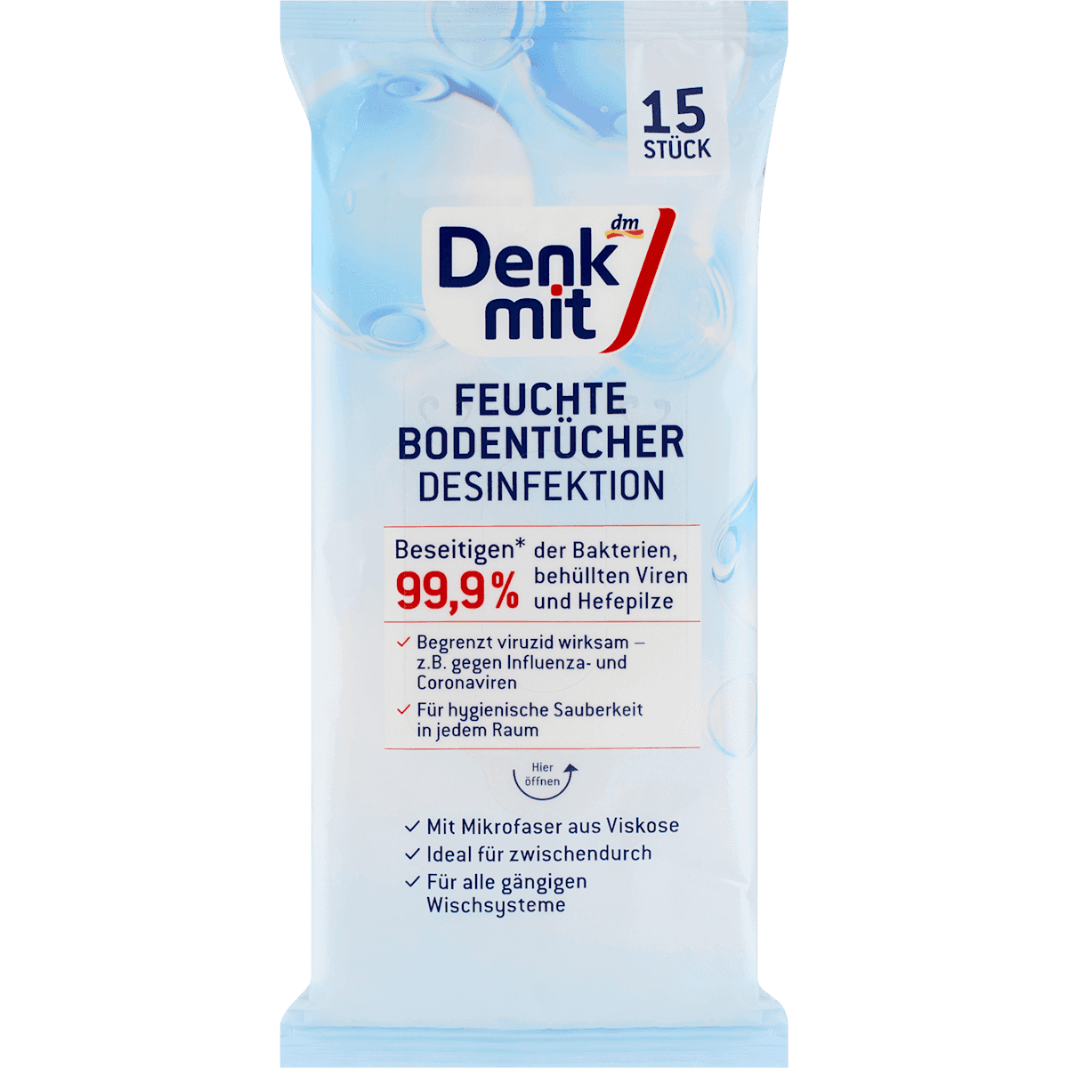 Denkmit Lingettes sol désinfectantes, 15 pièces — منتج ألماني أصلي في المغرب