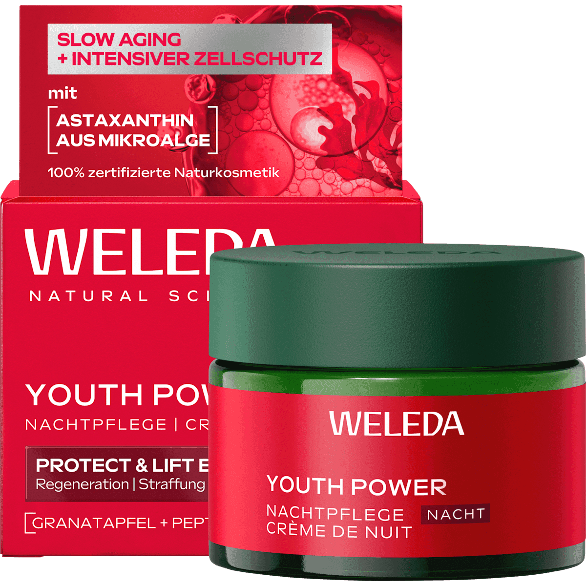Weleda crème de nuit grenade Youth Power, 40 ml (Weleda Nachtcreme Granatapfel Youth Power, 40 ml) — منتج ألماني أصلي في المغرب