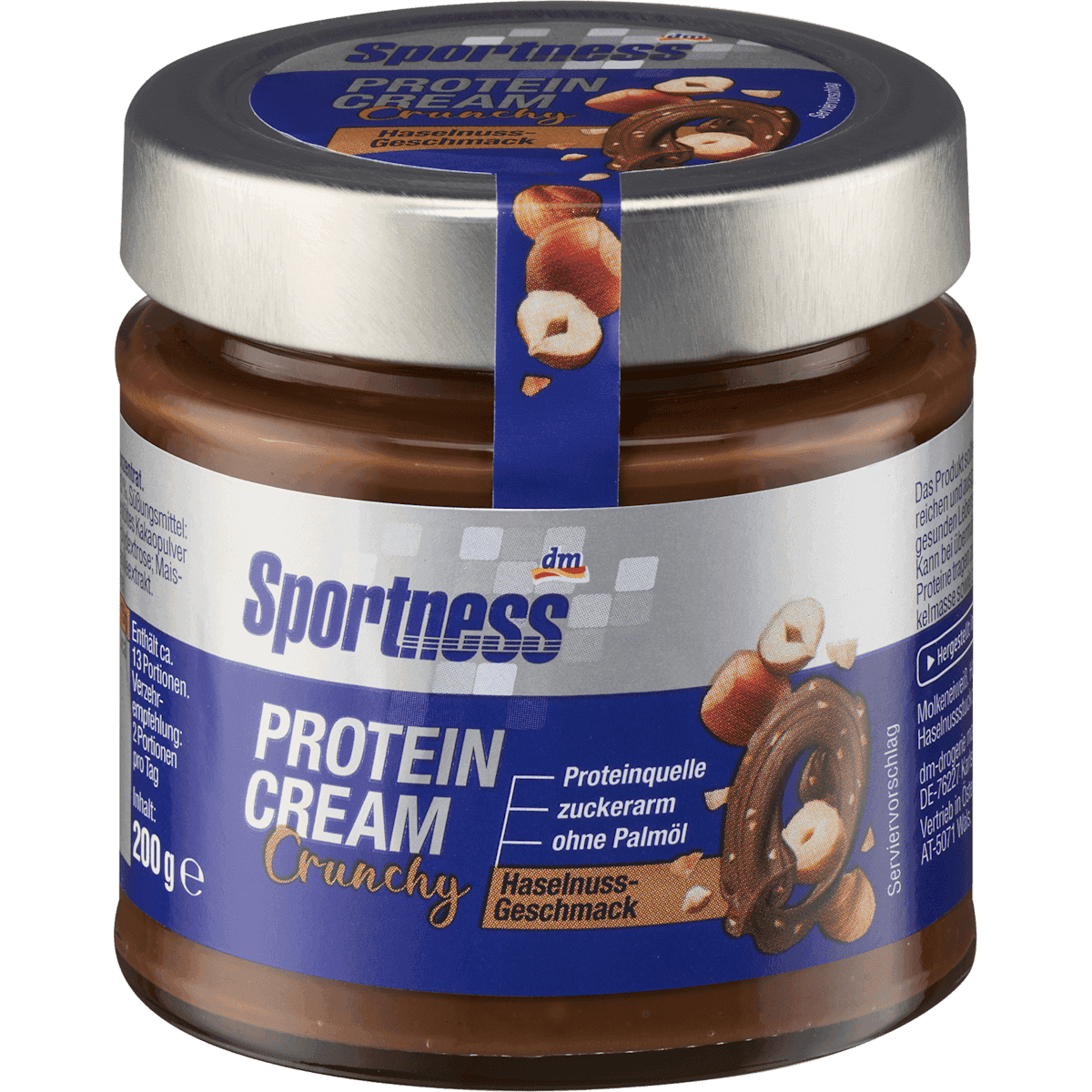 Sportness Protein Cream Crunchy Hazelnut, 200 g — authentic German product in Morocco