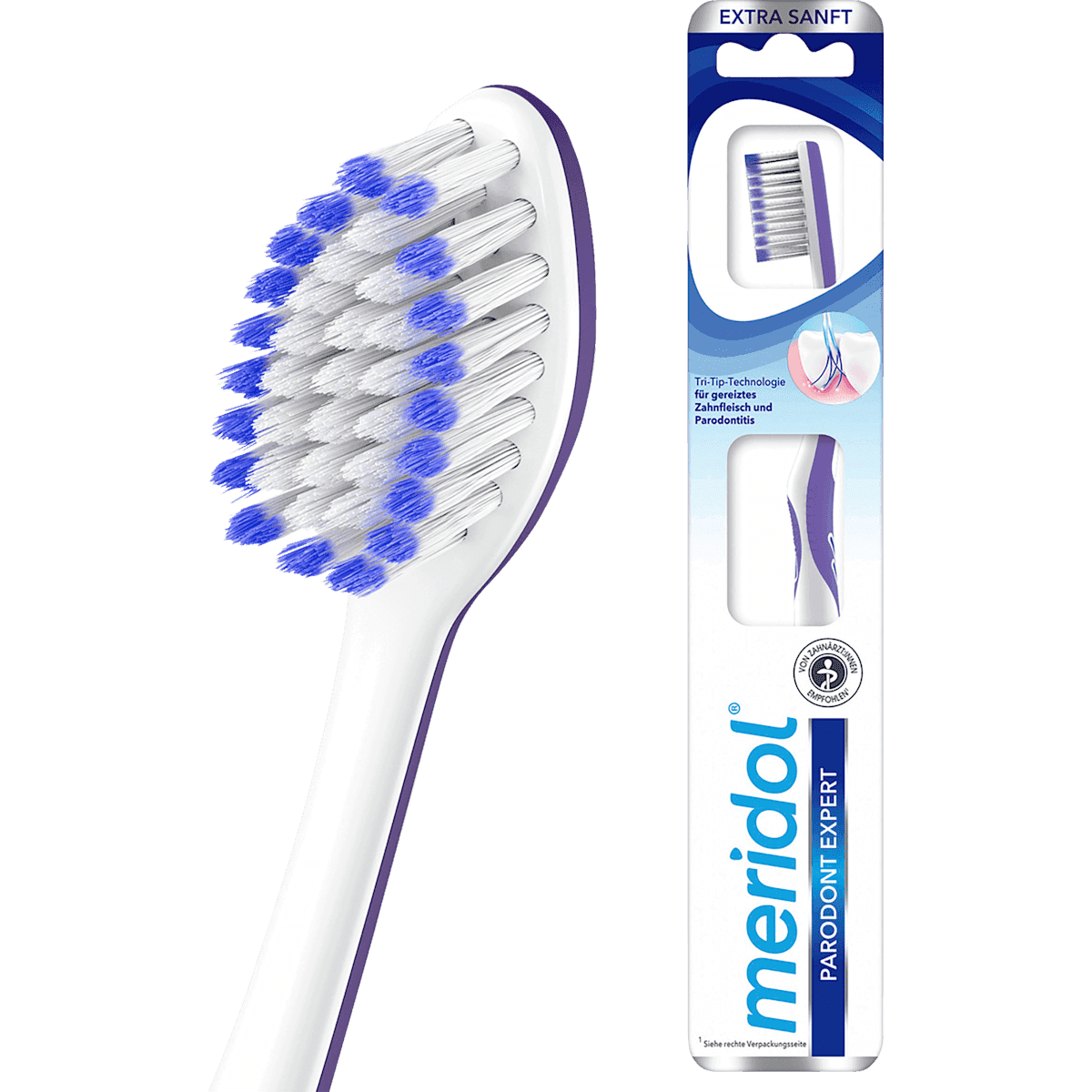 meridol Brosse à dents Parodont Expert extra sanft, 1 pièce (meridol Zahnbürste Parodont Expert extra sanft, 1 St) — منتج ألماني أصلي في المغرب