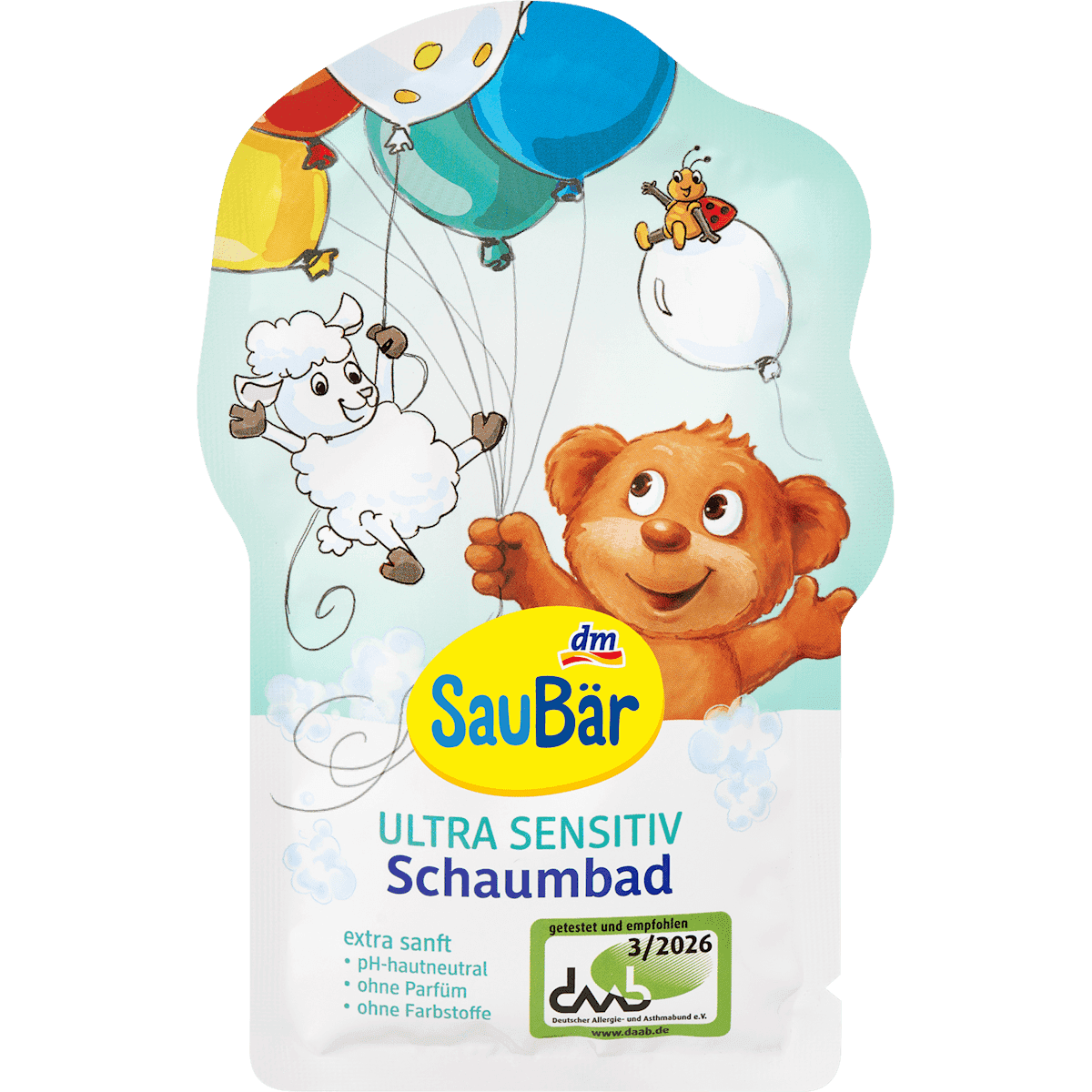 SauBär Bain moussant ultra sensible, 40 ml (SauBär Schaumbad Ultra Sensitiv, 40 ml) — منتج ألماني أصلي في المغرب