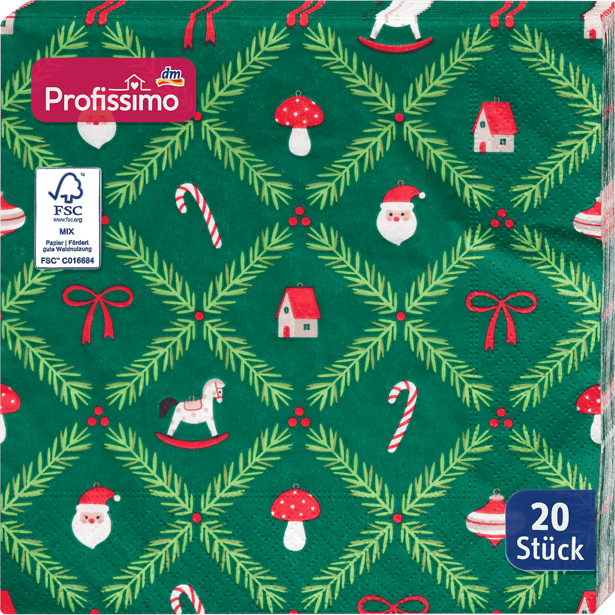 Profissimo Towels in paper "Dekorativ" (33x33 cm), 20 pcs — authentic German product in Morocco