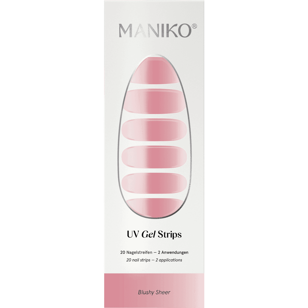 Maniko UV Gel Stickers ongles Blushy Sheer, 20 pièces — منتج ألماني أصلي في المغرب