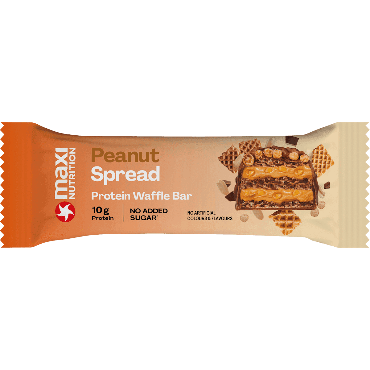 maxi NUTRITION Proteinwaffelriegel, Peanut Spread, 39 g — produit allemand authentique au Maroc