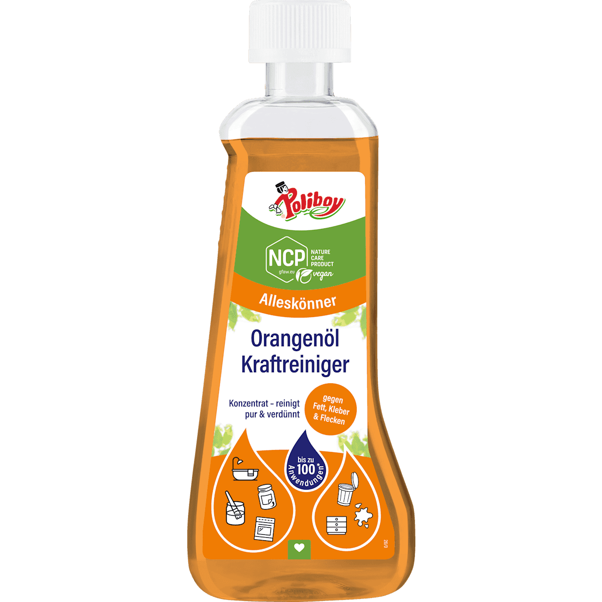 Poliboy oil d'orange Kraftreiniger, 200 ml (Poliboy Orangenöl Kraftreiniger, 200 ml) — authentic German product in Morocco
