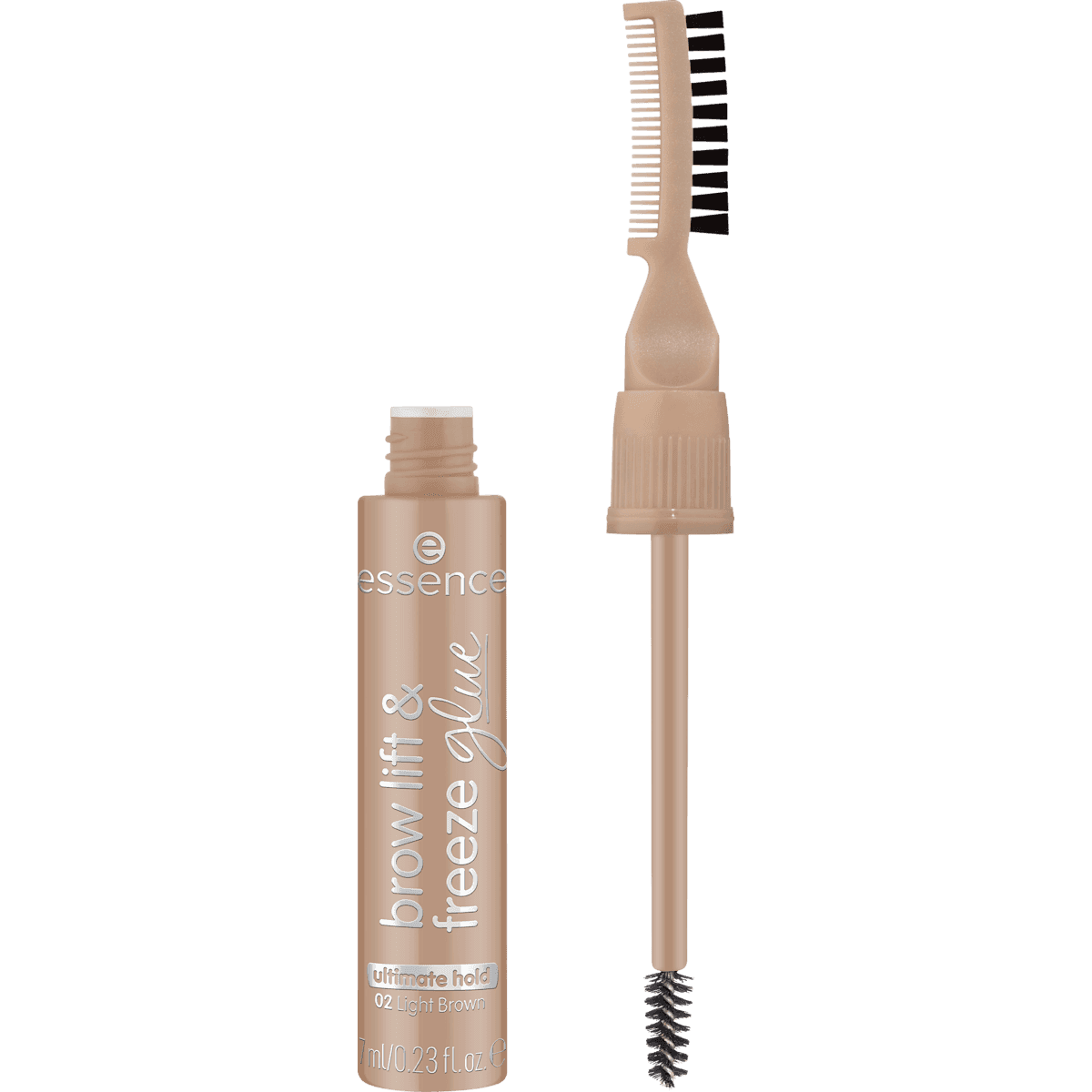 essence Gel à sourcils Brow Lift & Freeze Glue 02 Light Brown, 7 ml — منتج ألماني أصلي في المغرب