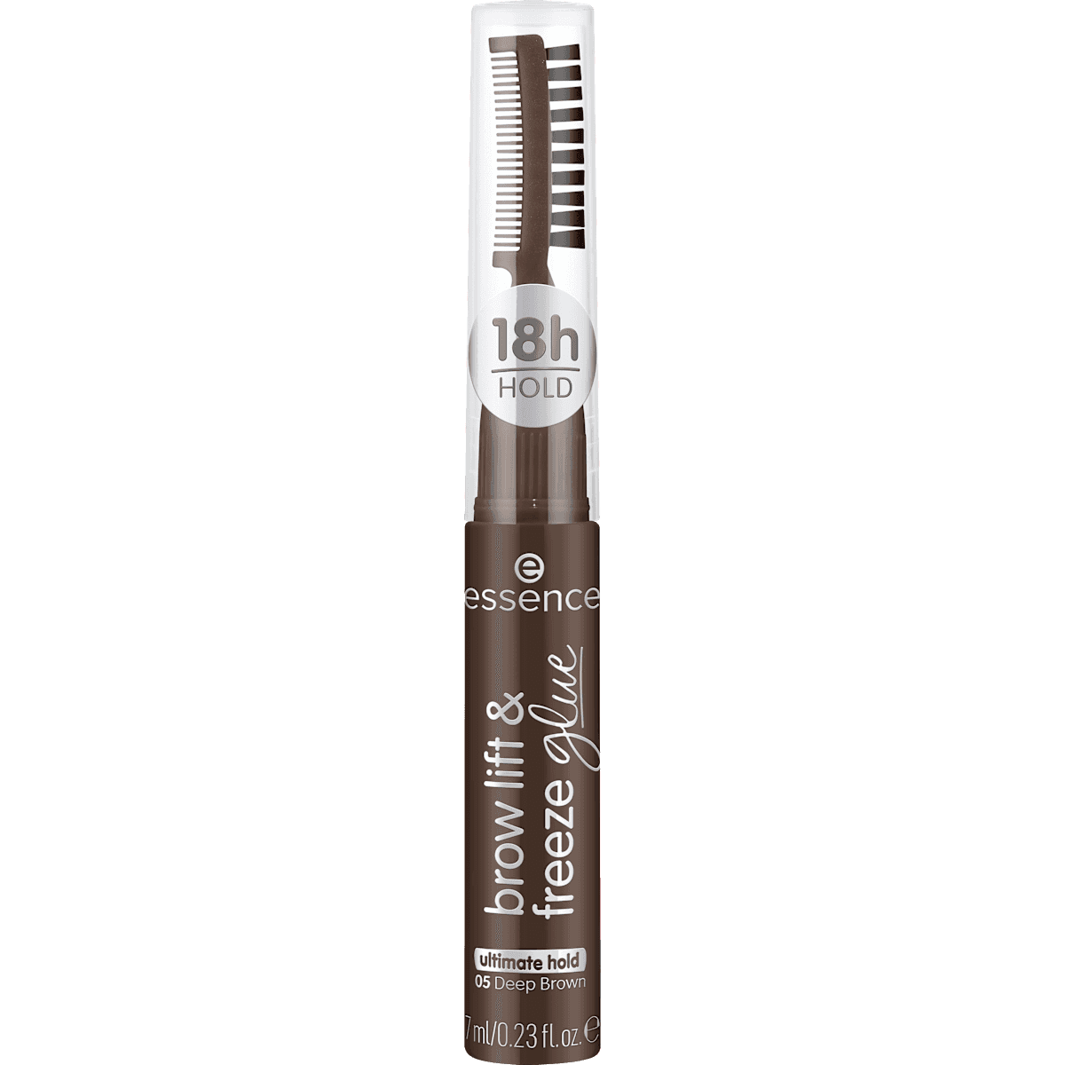 essence Gel à sourcils Brow Lift & Freeze Glue 05 Deep Brown, 7 ml (essence Augenbrauengel Brow Lift & Freeze Glue 05 Deep Brown, 7 ml) — منتج ألماني أصلي في المغرب