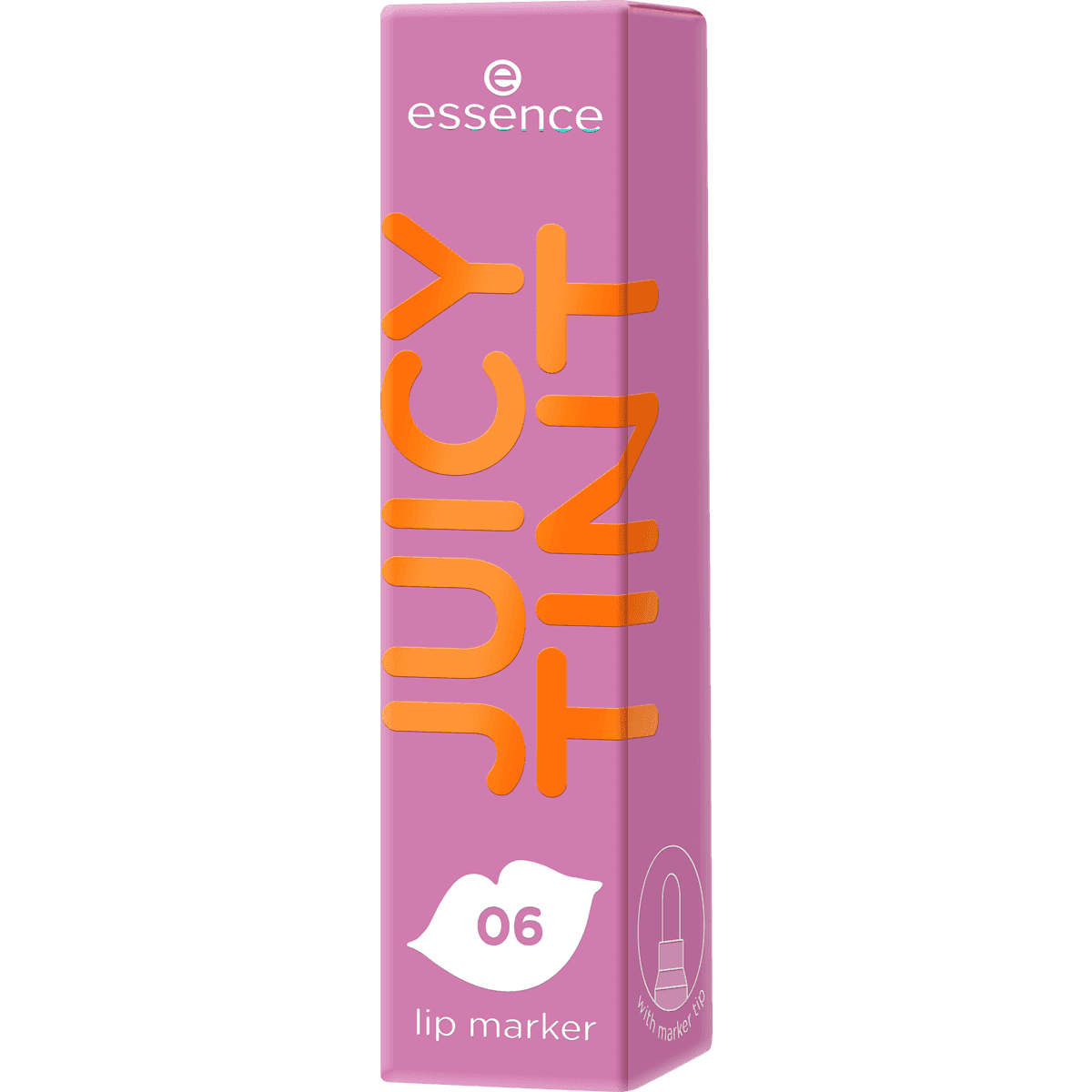 essence Marqueur lèvres Juicy Tint 06 Blueberry Bite, 3,5 ml (essence Lippen Marker Juicy Tint 06 Blueberry Bite, 3,5 ml) — produit allemand authentique au Maroc