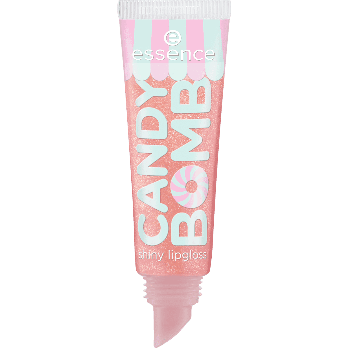 essence Gloss Candy Bomb Shiny 01 Cotton Candy, 10 ml (essence Lipgloss Candy Bomb Shiny 01 Cotton Candy, 10 ml) — produit allemand authentique au Maroc