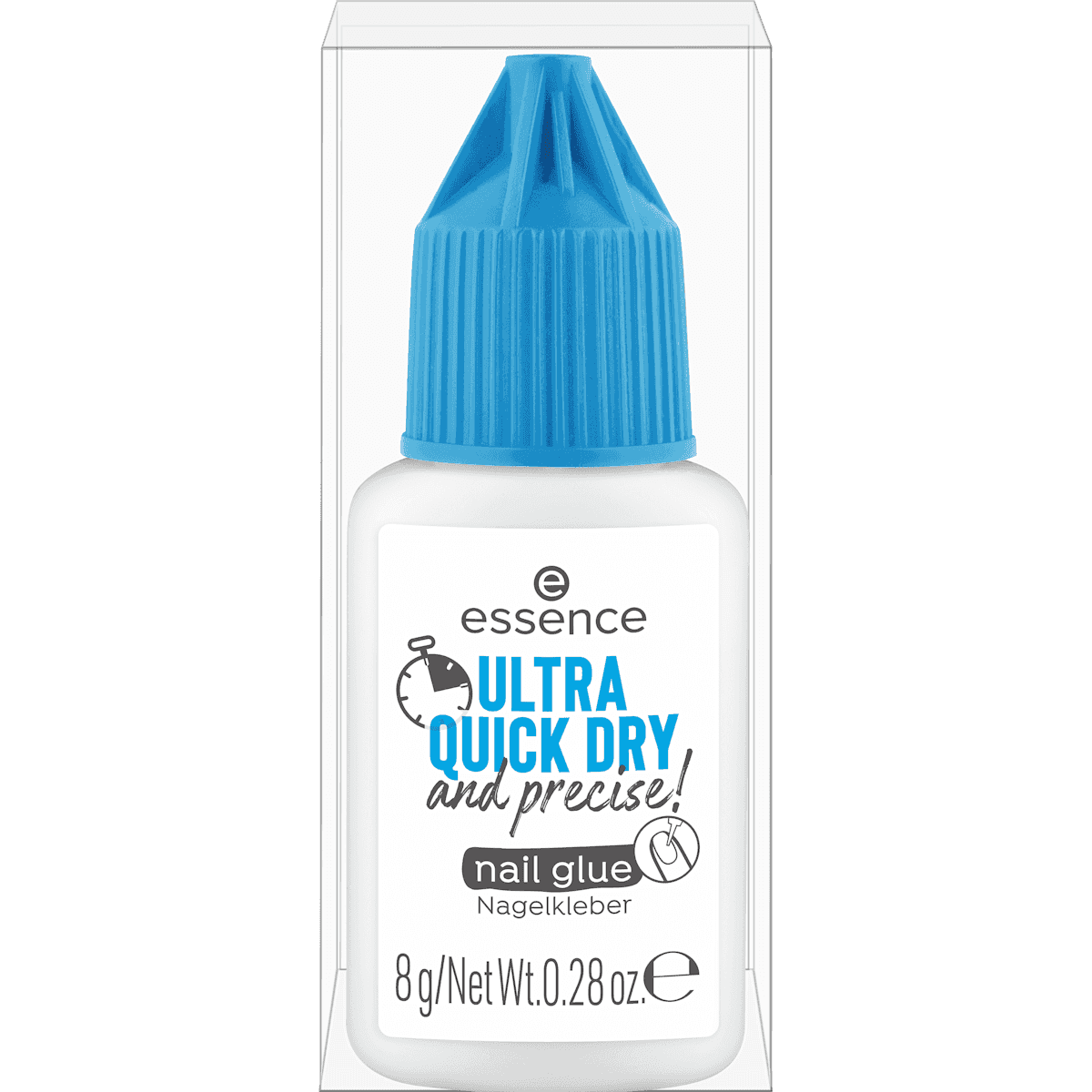 essence Colle à ongles Ultra Quick Dry And Precise!, 8 g (essence Nagelkleber Ultra Quick Dry And Precise!, 8 g) — produit allemand authentique au Maroc