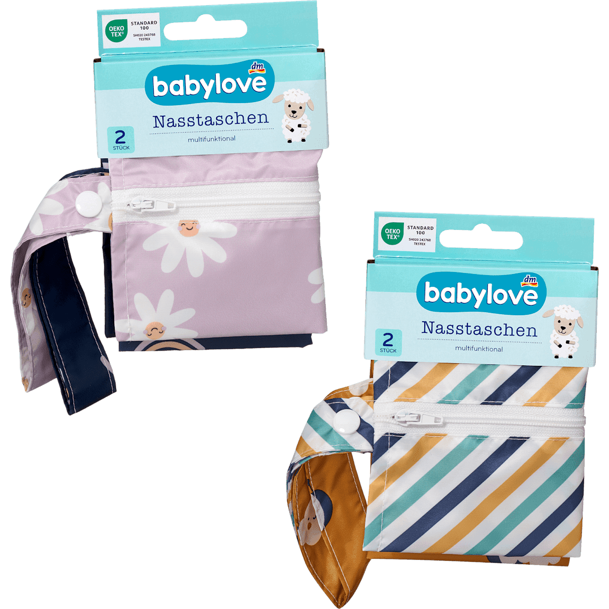 Babylove Nasstaschen multicolore, 2 pièces — produit allemand authentique au Maroc