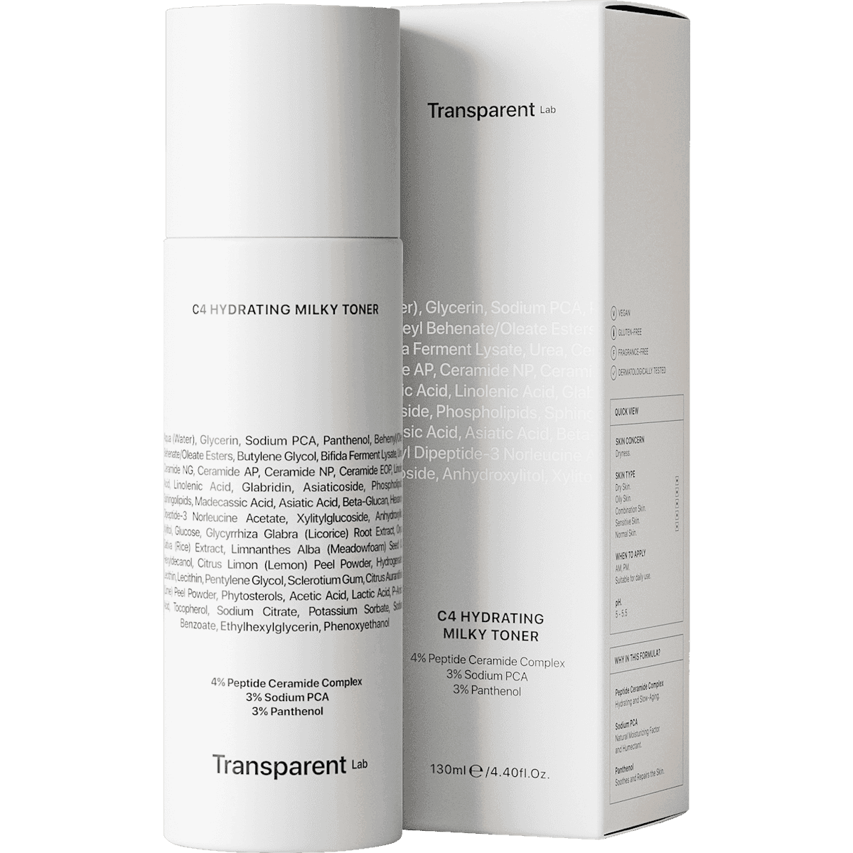 Transparent Lab Toner Milky Hydrating, 135 ml — authentic German product in Morocco