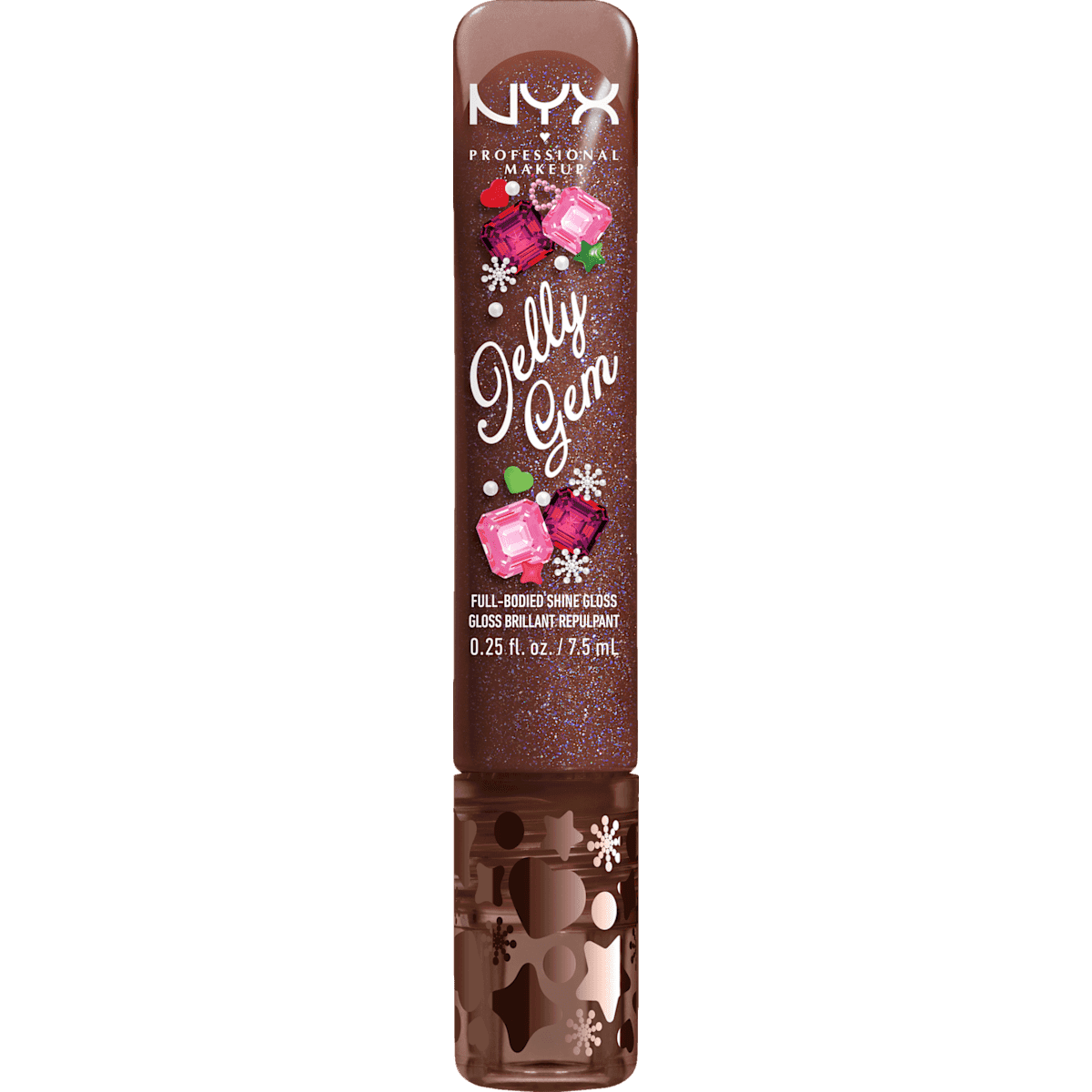 NYX PROFESSIONAL MAKEUP Gloss XMAS Jelly Gem 01 Cocoa Sparkle, 7,5 ml — منتج ألماني أصلي في المغرب