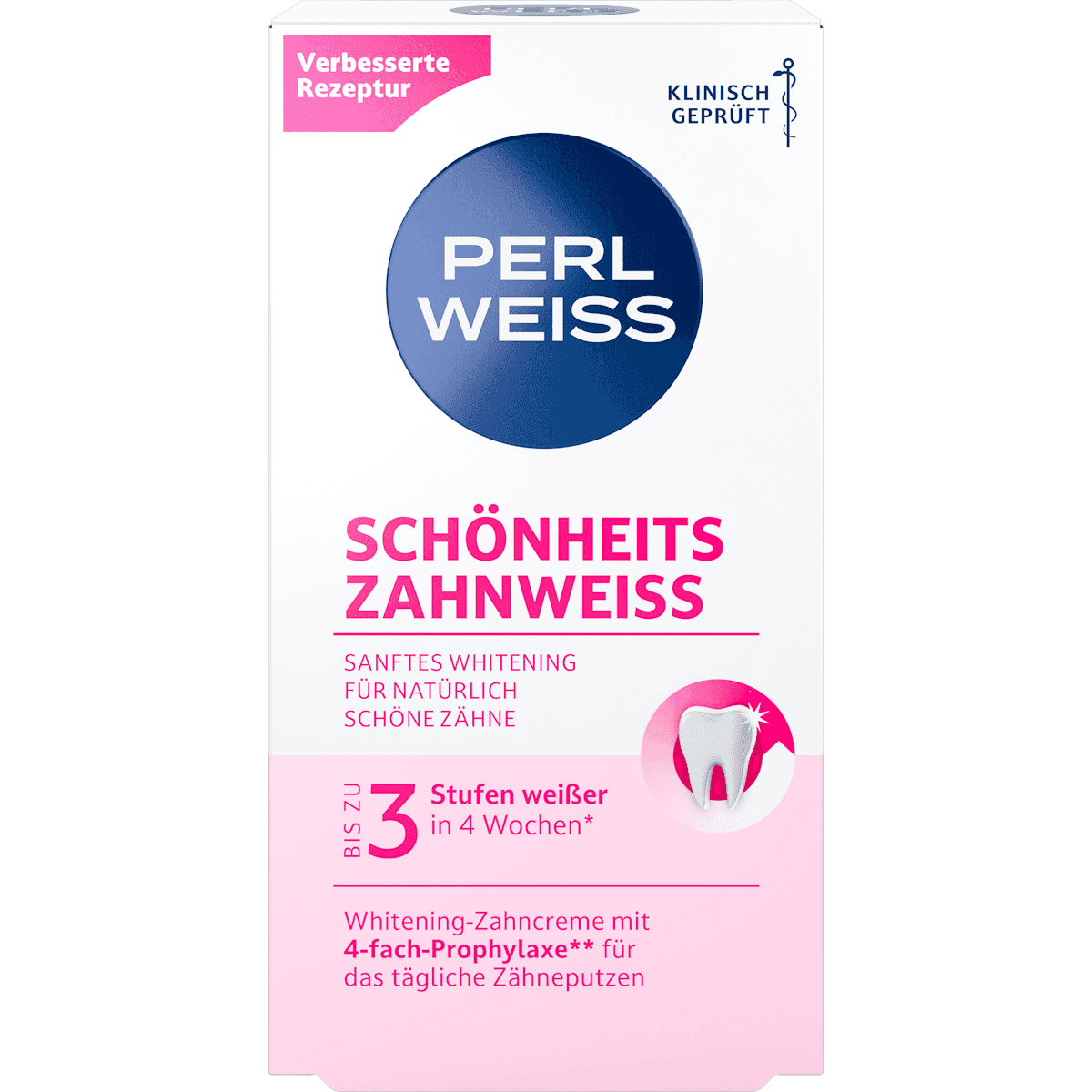 Perlweiss Dentifrice blancheur beauté, 50 ml (Perlweiss Zahnpasta Schönheits Zahnweiß, 50 ml) — produit allemand authentique au Maroc