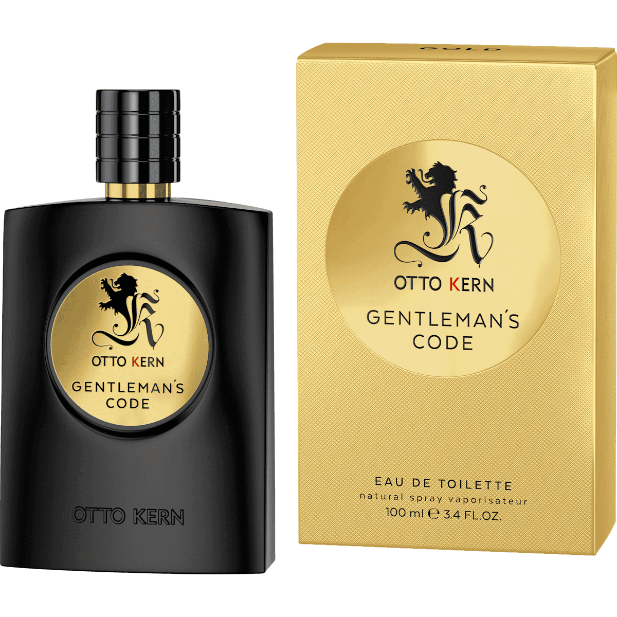 Otto Kern Gentleman's Code Gold water toilet, 100 ml — authentic German product in Morocco