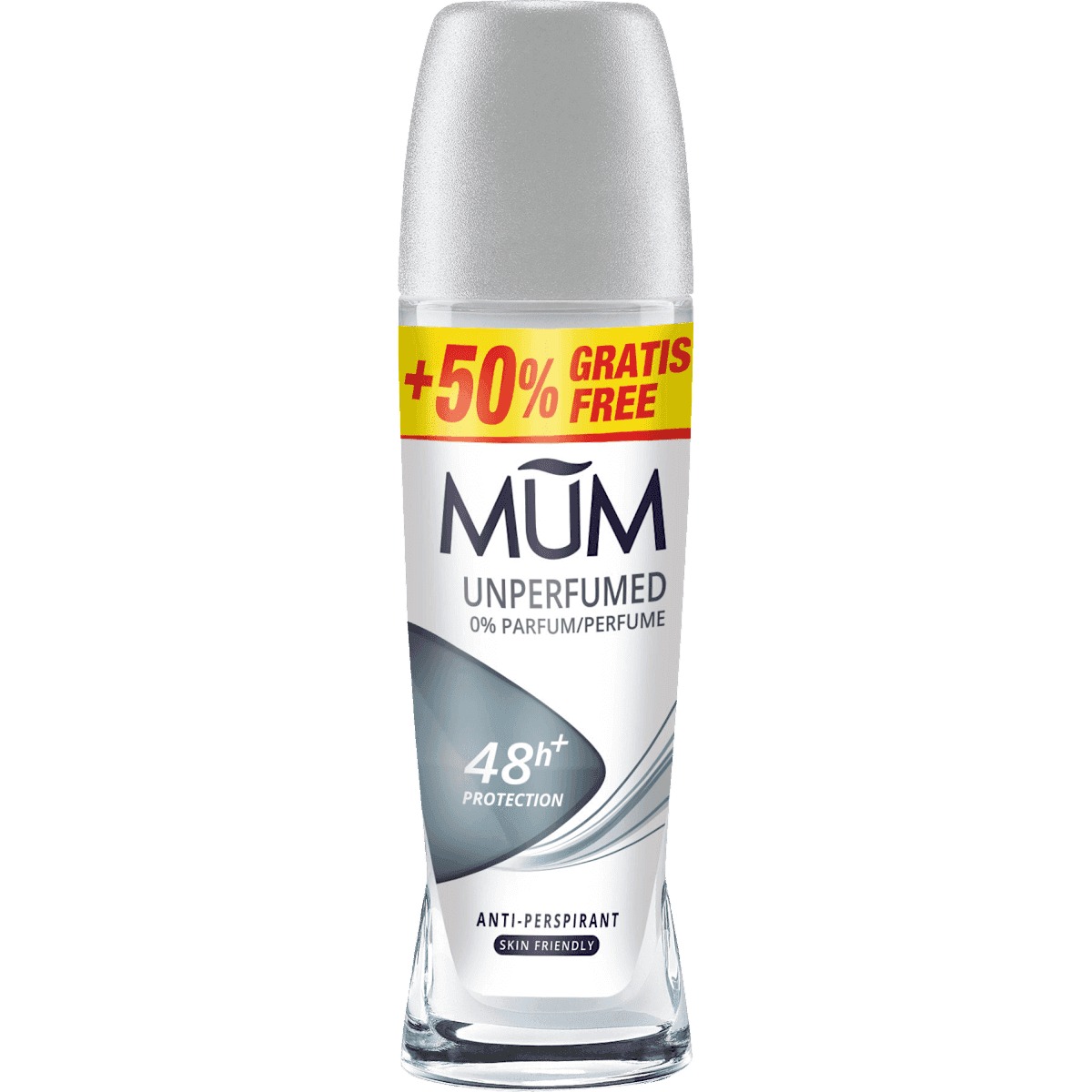 MUM anti-transpirant Déodorant bille Unperfumed Protection, 75 ml (MUM Antitranspirant Deo Roll-on Unperfumed Protection, 75 ml) — produit allemand authentique au Maroc