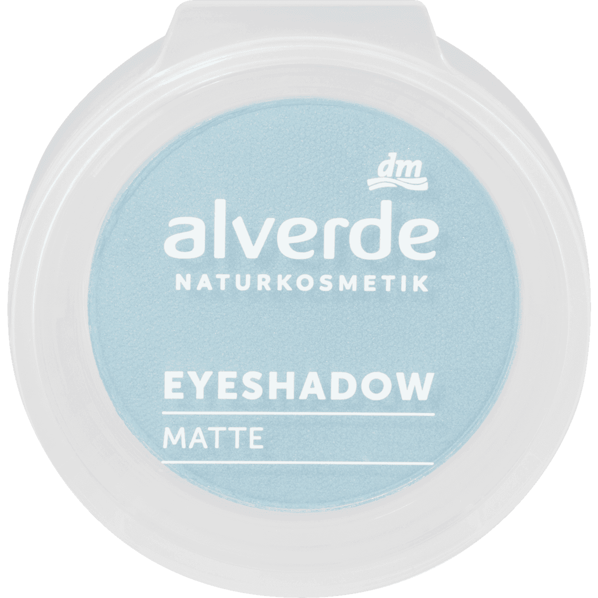 alverde NATURKOSMETIK Fard à paupières Mono Matte 12 Aquatic Blue, 1,5 g — produit allemand authentique au Maroc