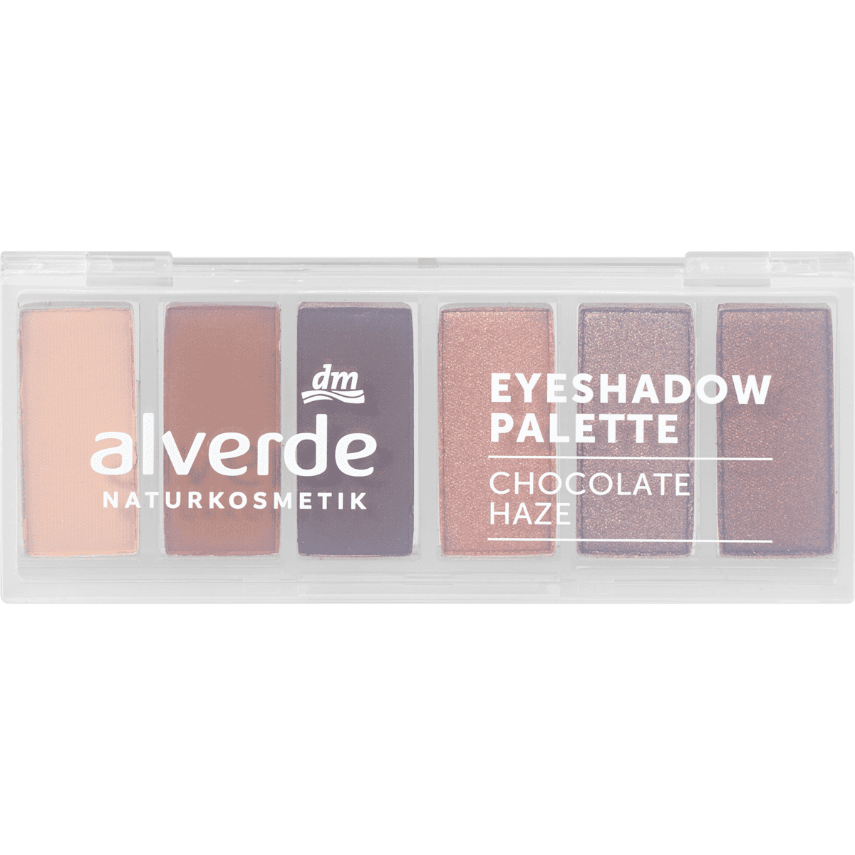 alverde NATURKOSMETIK Fard à paupières Palette 20 Chocolate Haze, 7,8 g — produit allemand authentique au Maroc