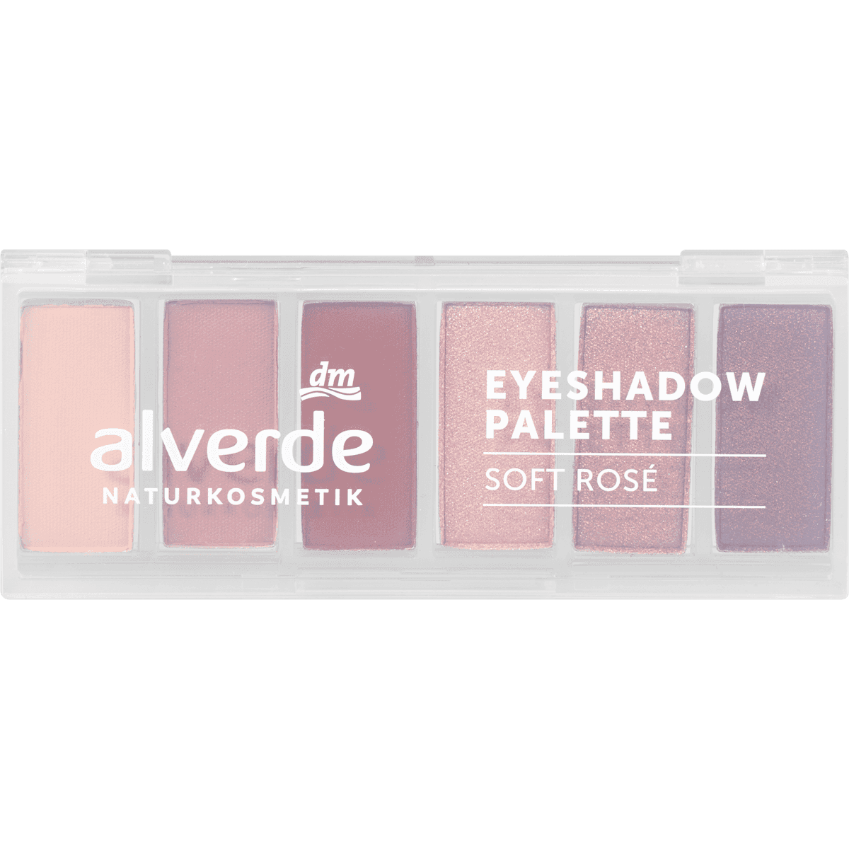 alverde NATURKOSMETIK Fard à paupières Palette 40 Soft Rosé, 7,8 g — produit allemand authentique au Maroc