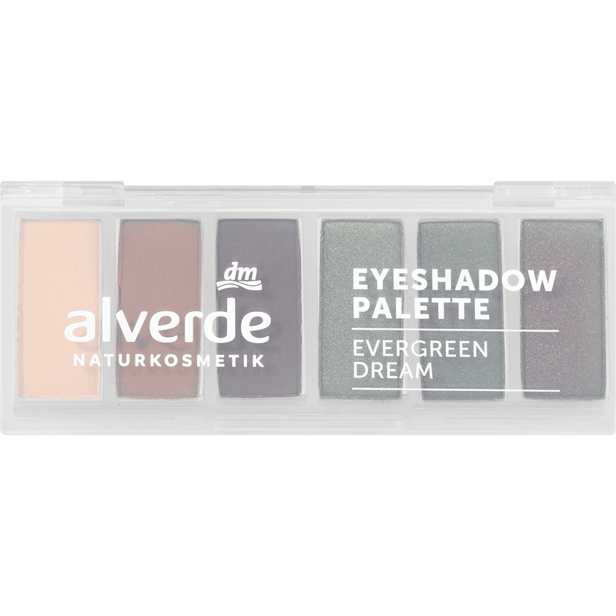 alverde NATURKOSMETIK Fard à paupières Palette 50 Evergreen Dream, 7,8 g — produit allemand authentique au Maroc