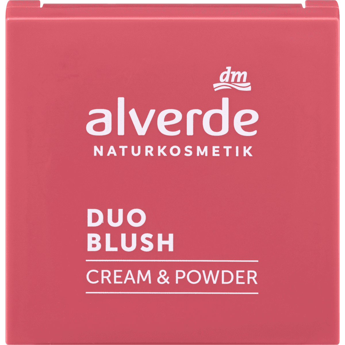 alverde NATURKOSMETIK Blush Palette Duo Cream & Powder 10 Powdered rose, 2 g — produit allemand authentique au Maroc
