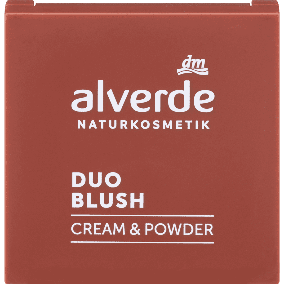alverde NATURKOSMETIK Blush Palette Duo Cream & Powder 20 Pretty Terra, 2 g — produit allemand authentique au Maroc