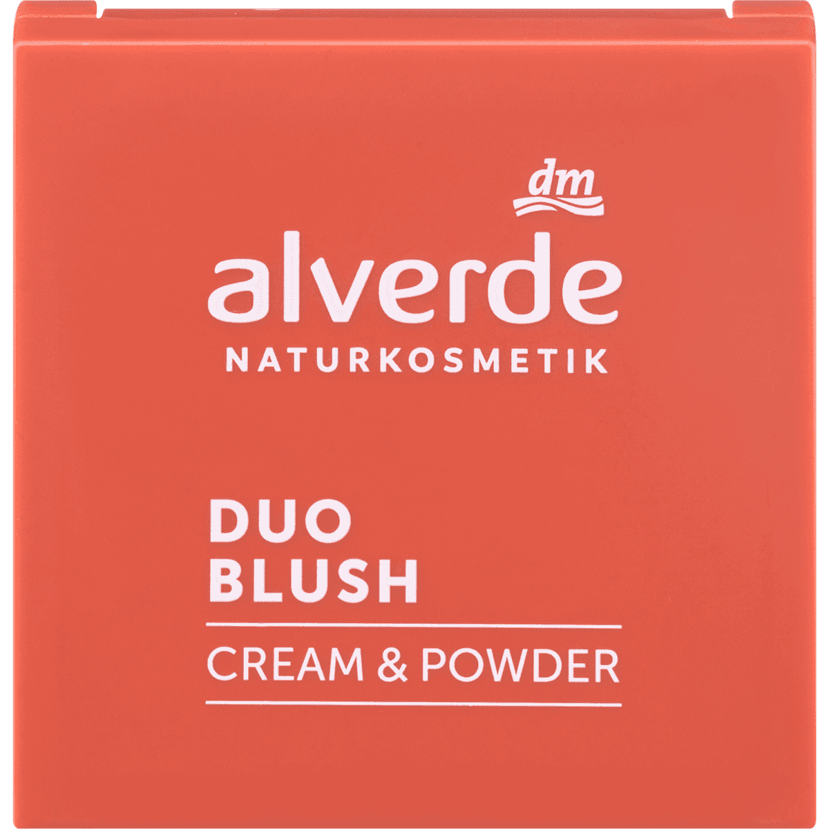 alverde NATURKOSMETIK Blush Palette Duo Cream & Powder 30 Coral Cloud, 2 g — produit allemand authentique au Maroc