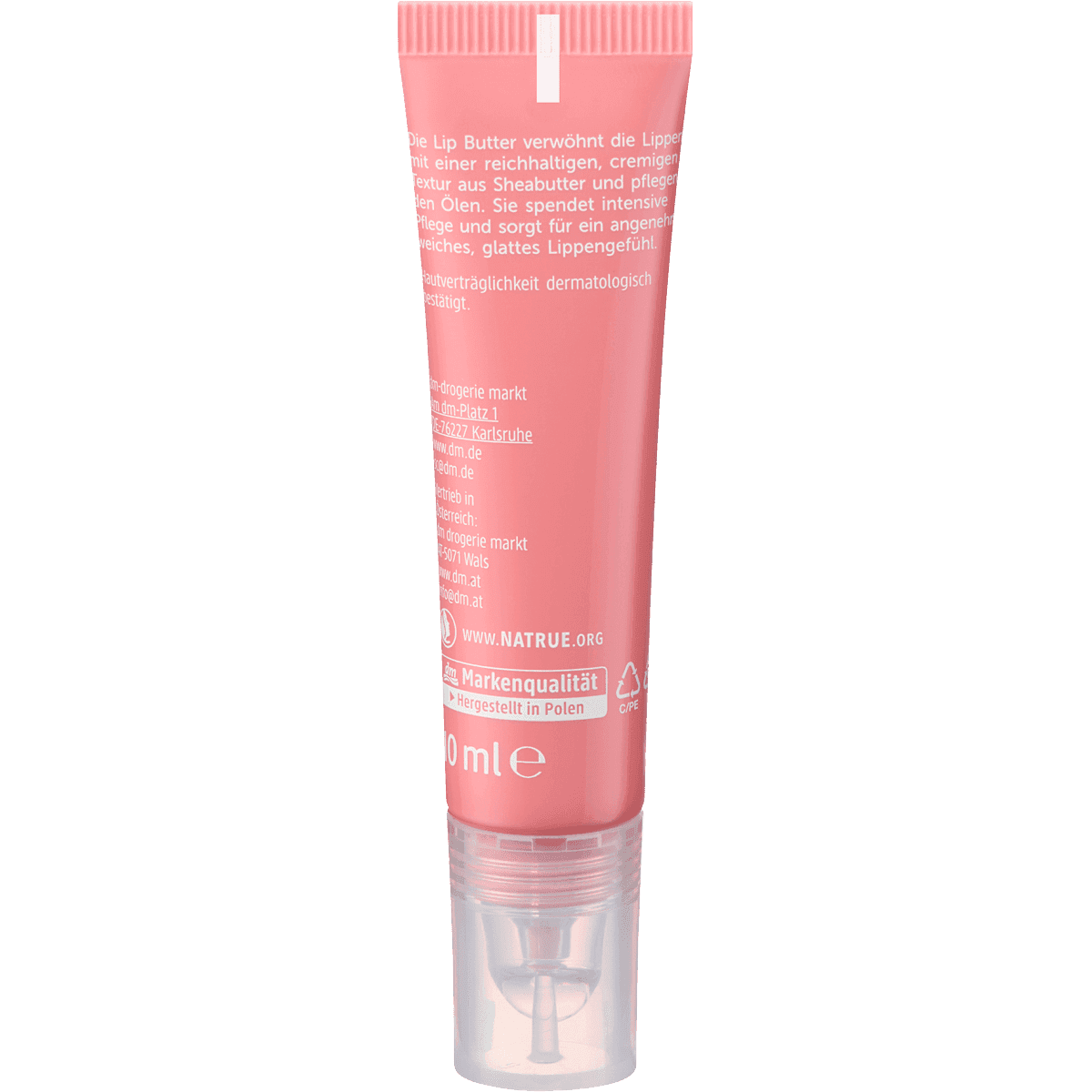 alverde NATURKOSMETIK Lip Butter Intense Care 20 Powder Pink, 10 ml — produit allemand authentique au Maroc