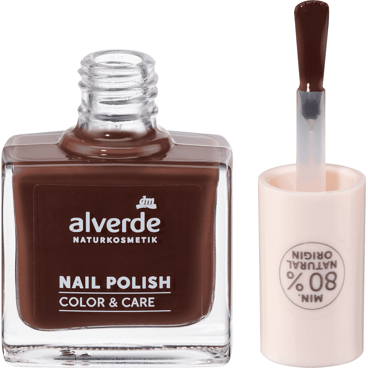 alverde NATURKOSMETIK Vernis à ongles Color & Care 280 Chocaholic, 10 ml — produit allemand authentique au Maroc