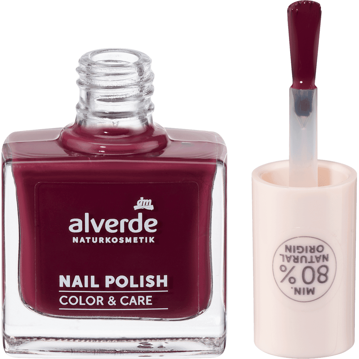 alverde NATURKOSMETIK Vernis à ongles Color & Care 290 Merry Berry, 10 ml — produit allemand authentique au Maroc