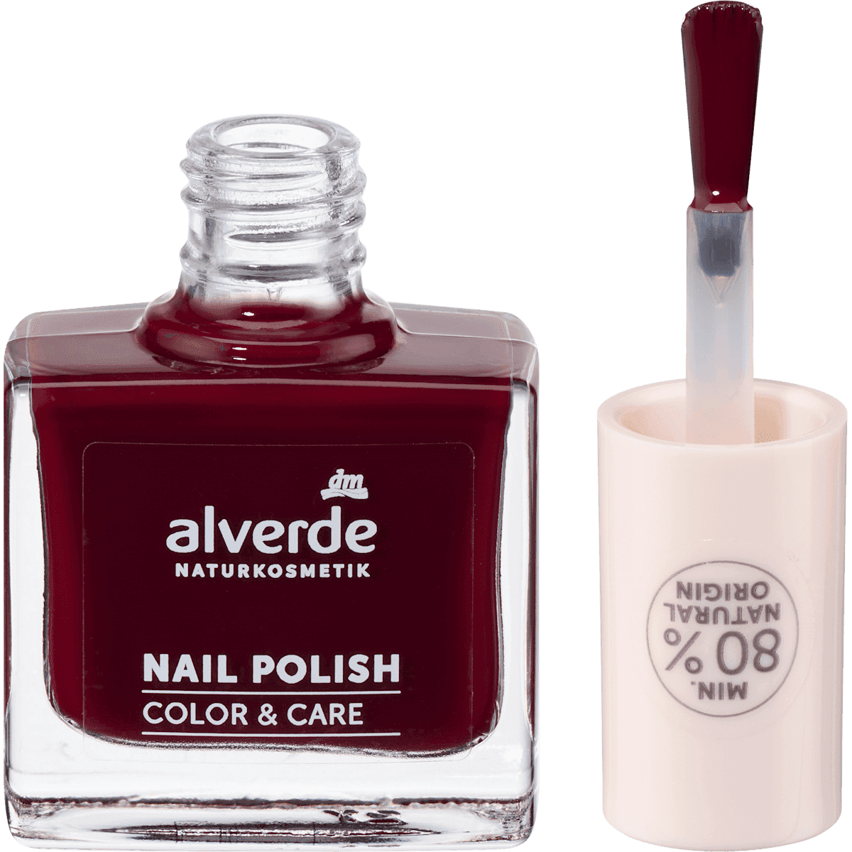alverde NATURKOSMETIK Vernis à ongles Color & Care 300 Red Temptation, 10 ml — produit allemand authentique au Maroc