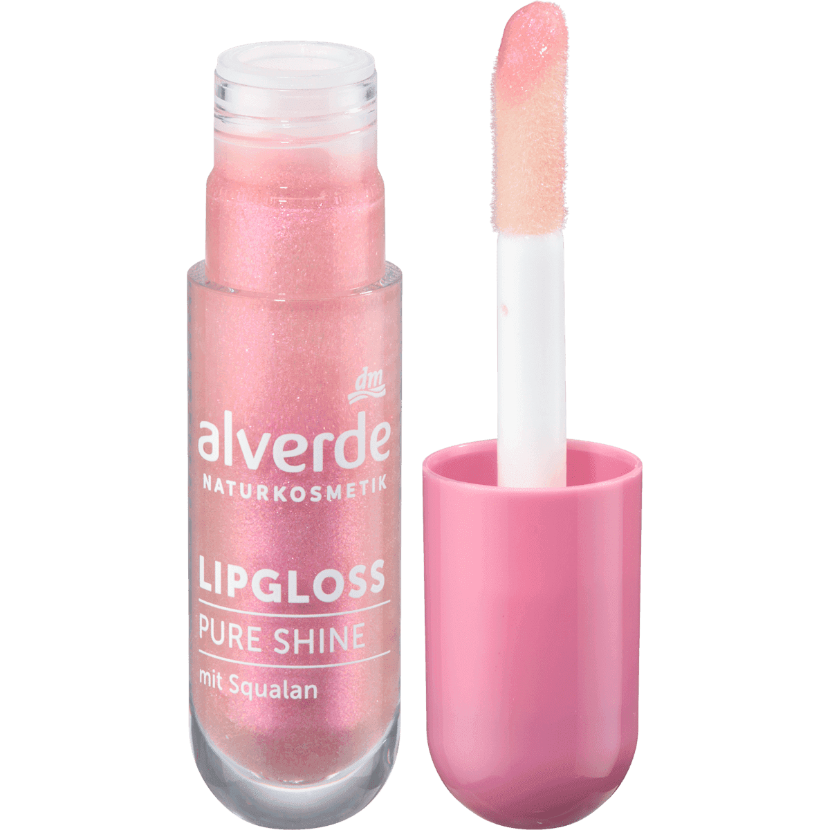 alverde NATURKOSMETIK Gloss Pure Shine 20 Pink Crush, 5 ml — produit allemand authentique au Maroc