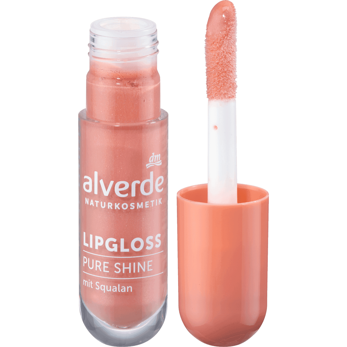 alverde NATURKOSMETIK Gloss Pure Shine 30 Peach Glow, 5 ml — produit allemand authentique au Maroc